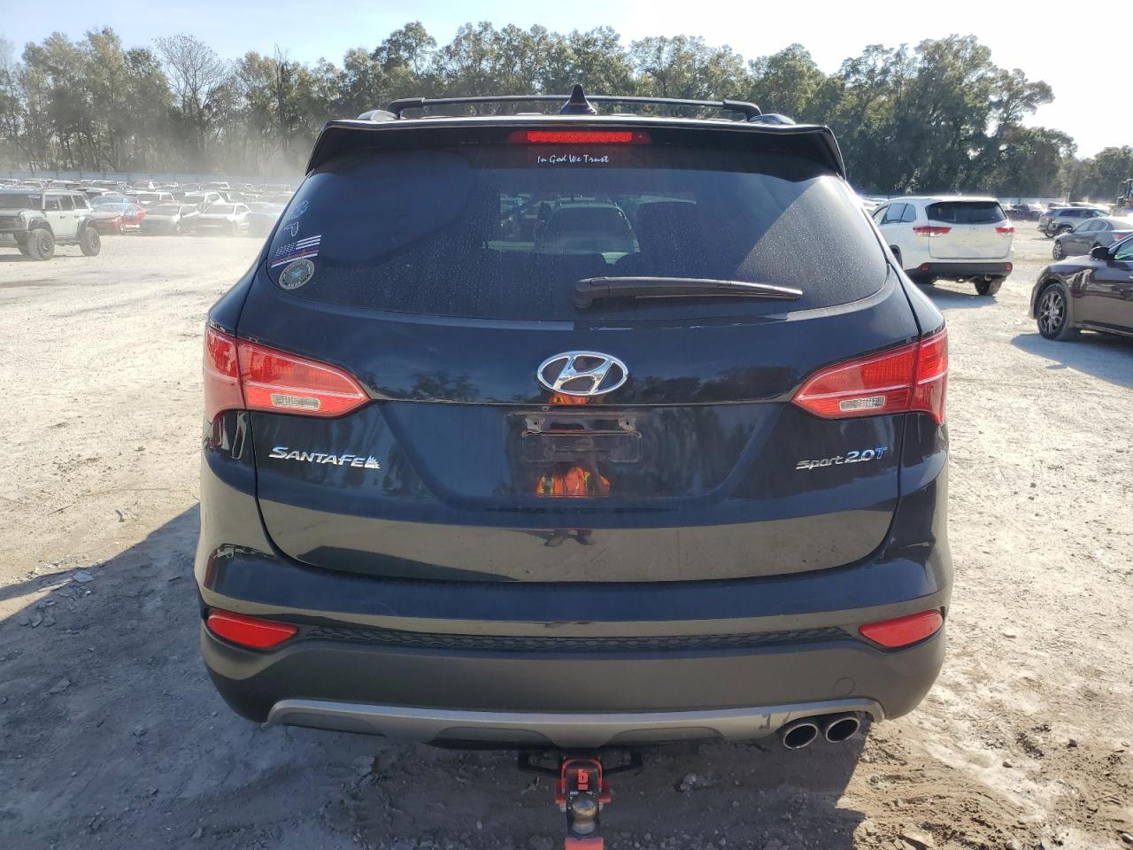 2016 Hyundai Santa Fe VIN 5XYZU3LA5GG346003 Copart auction photo, front end / minor dent/scratches damage thumbnail 6