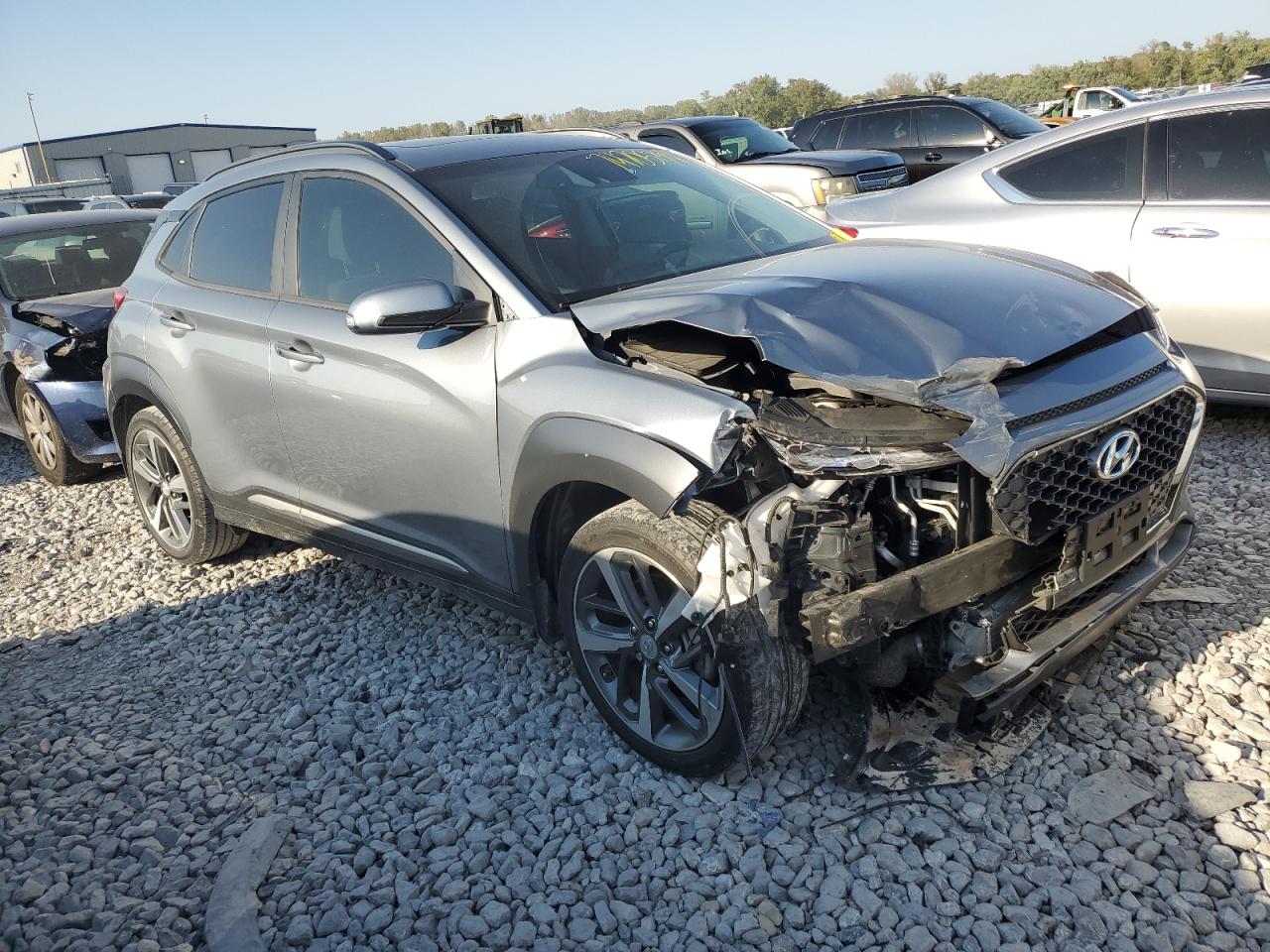 2021 Hyundai Kona VIN KM8K33A58MU655111 Copart auction photo, front end / rear end damage thumbnail 4