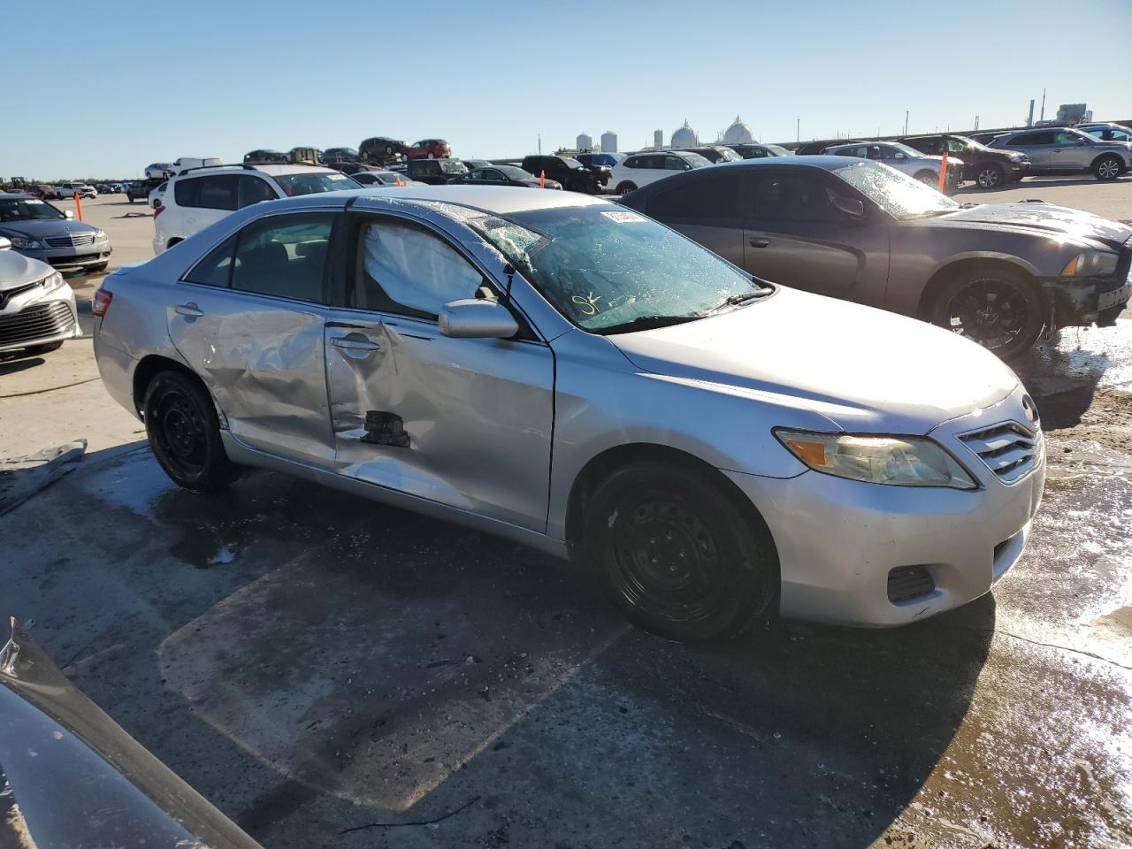2010 Toyota Camry VIN 4T4BF3EK8AR015716 Copart auction photo, side damage thumbnail 4