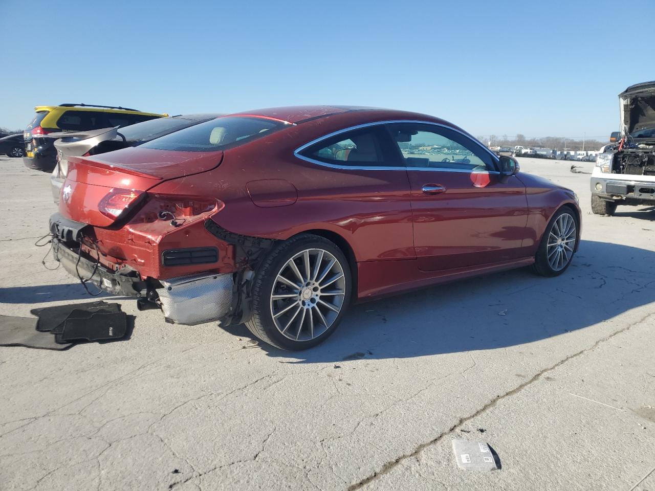 2017 Mercedes-Benz C-klasse VIN WDDWJ4JB5HF417837 Copart auction photo, rear end damage thumbnail 3