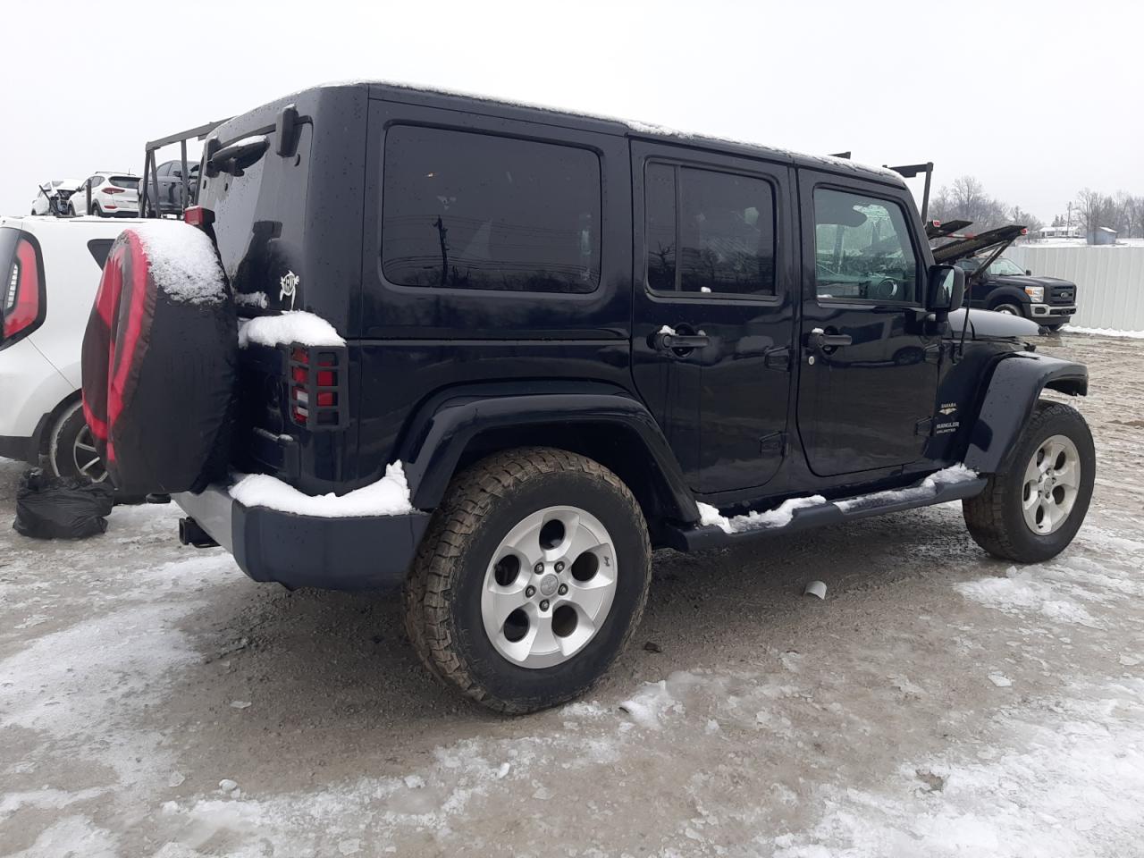 2014 Jeep Wrangler VIN 1C4BJWEG1EL262954 Copart auction photo, front end damage thumbnail 3