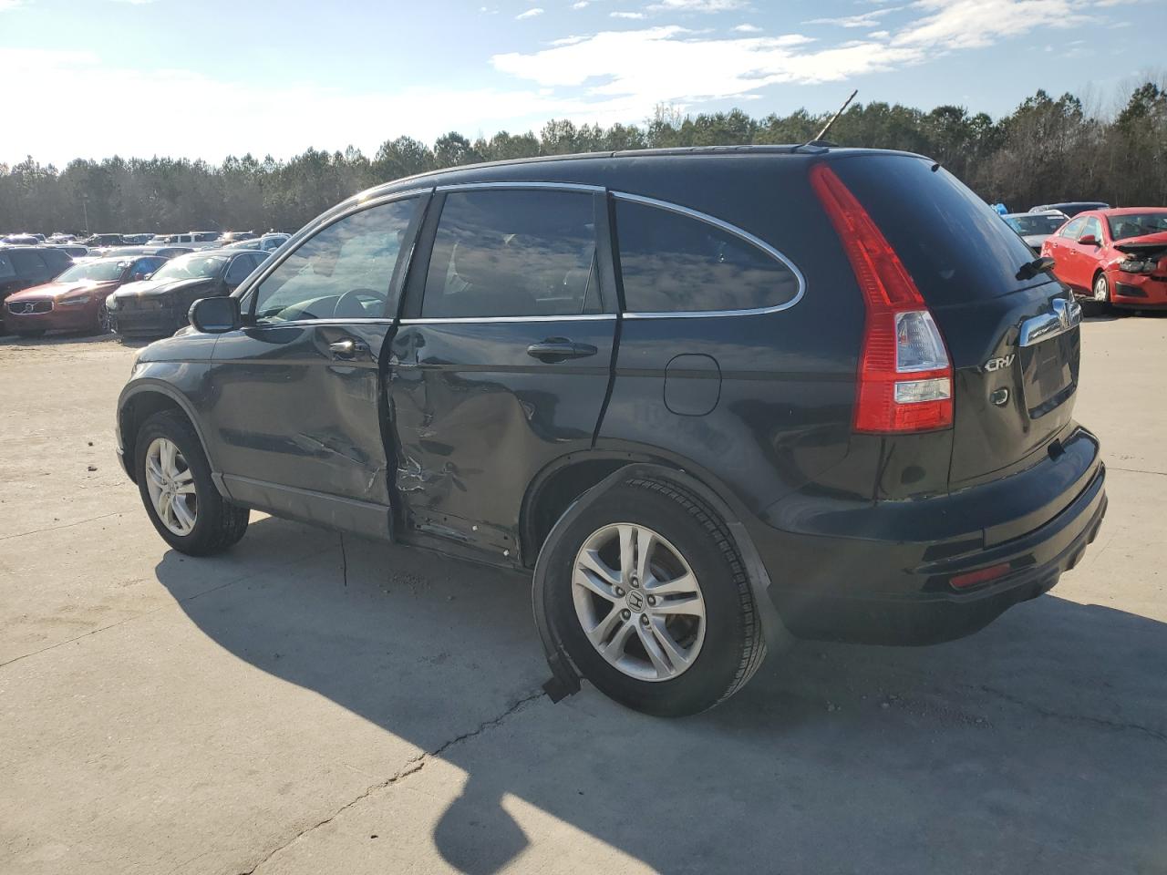 2011 Honda CR-V VIN 5J6RE3H75BL036886 Copart auction photo, side damage thumbnail 2