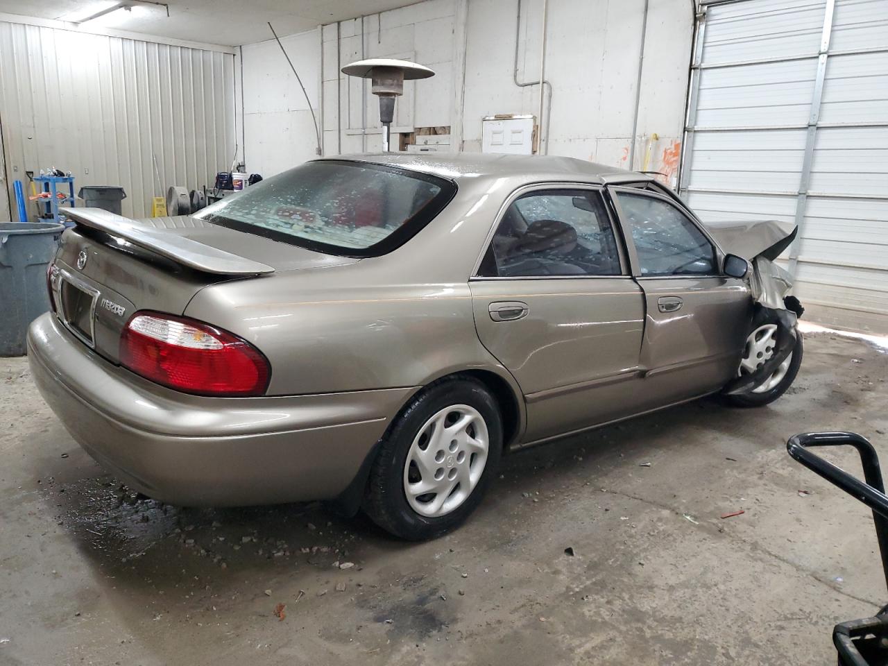 2000 Mazda 626 VIN 1YVGF22C6Y5175233 Copart auction photo, all over / top/roof damage thumbnail 3