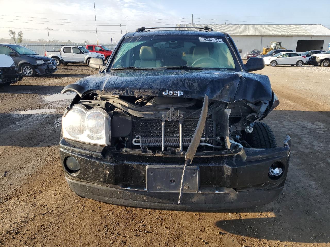 2006 Jeep Grand Cherokee VIN 1J4HR58N96C162975 Copart auction photo, front end / side damage thumbnail 5