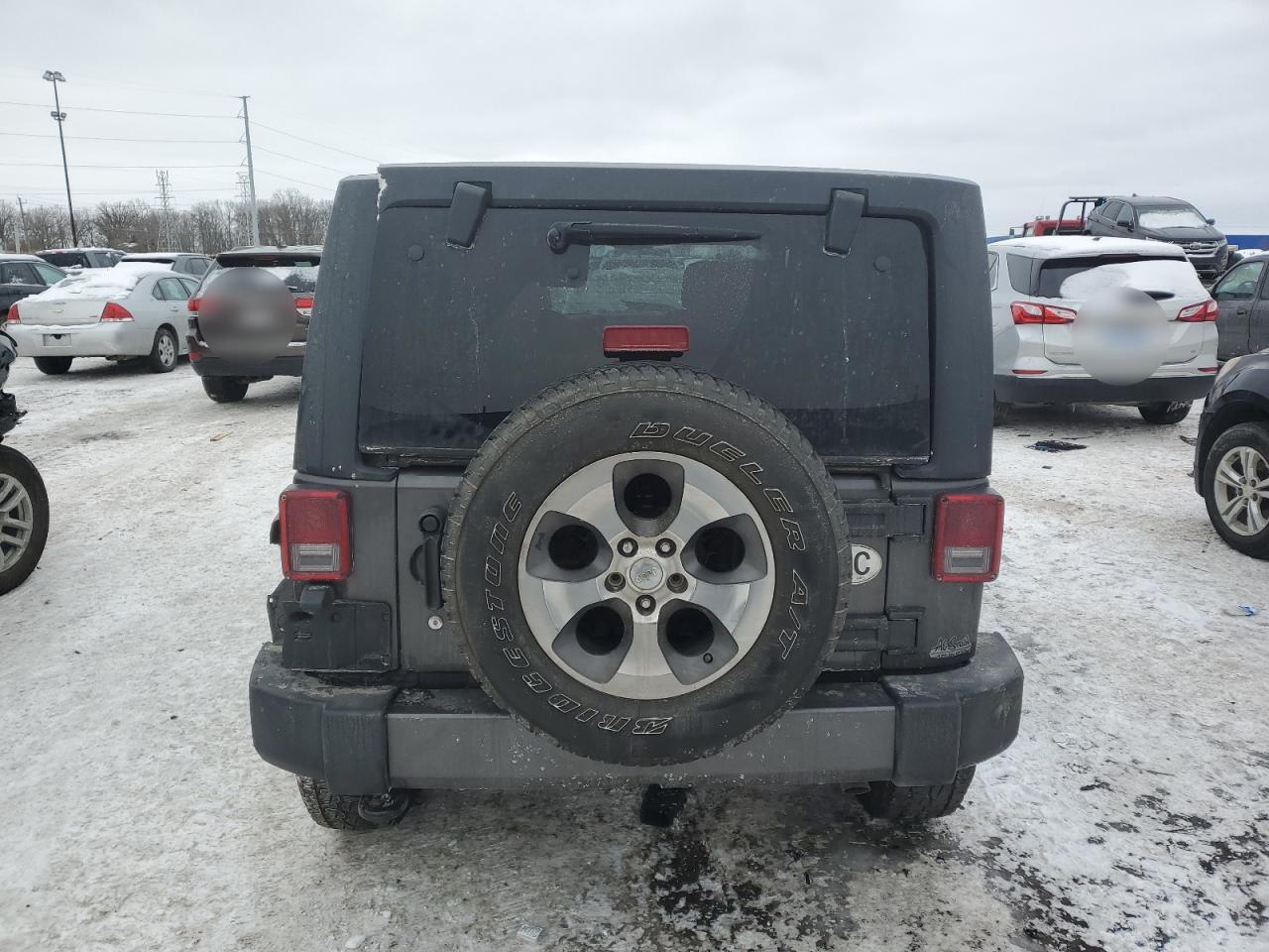 2017 Jeep Wrangler VIN 1C4BJWEG2HL629297 Copart auction photo, rollover / undercarriage damage thumbnail 6