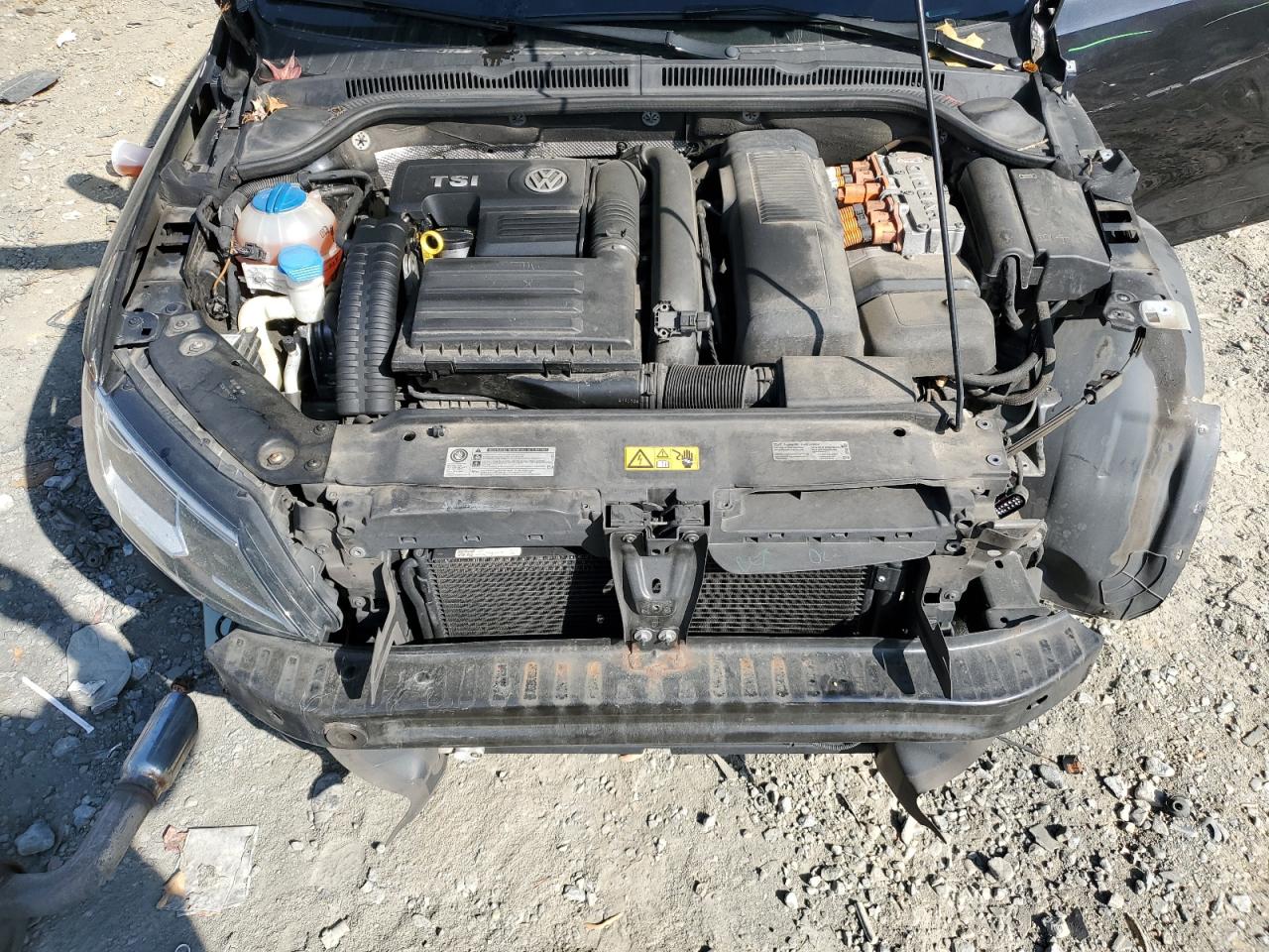 2014 Volkswagen Jetta VIN 3VW637AJ9EM224838 Copart auction photo, front end / side damage thumbnail 11