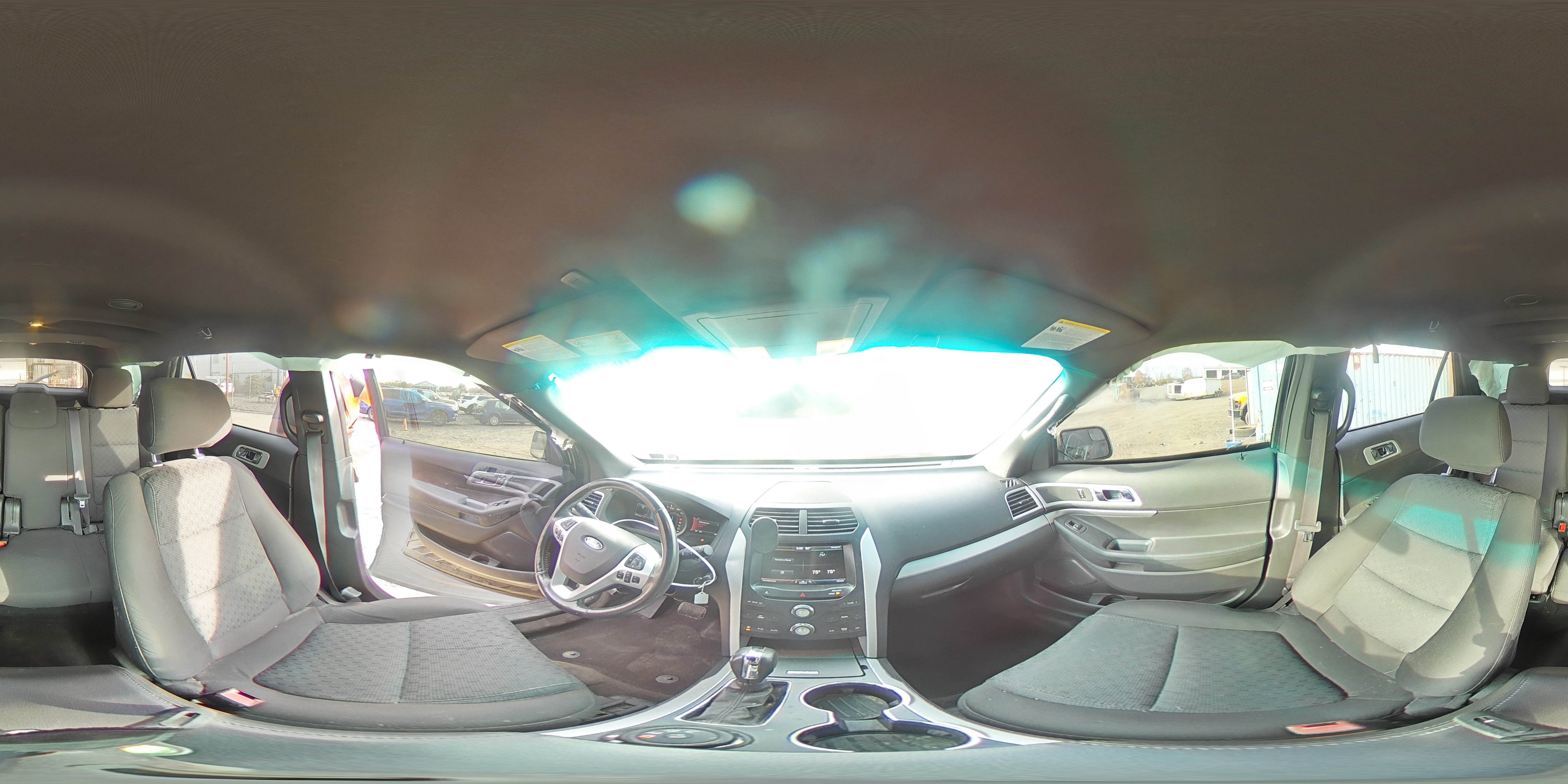 2015 Ford Explorer VIN 1FM5K8D86FGB21870 Copart auction photo, side damage thumbnail 14
