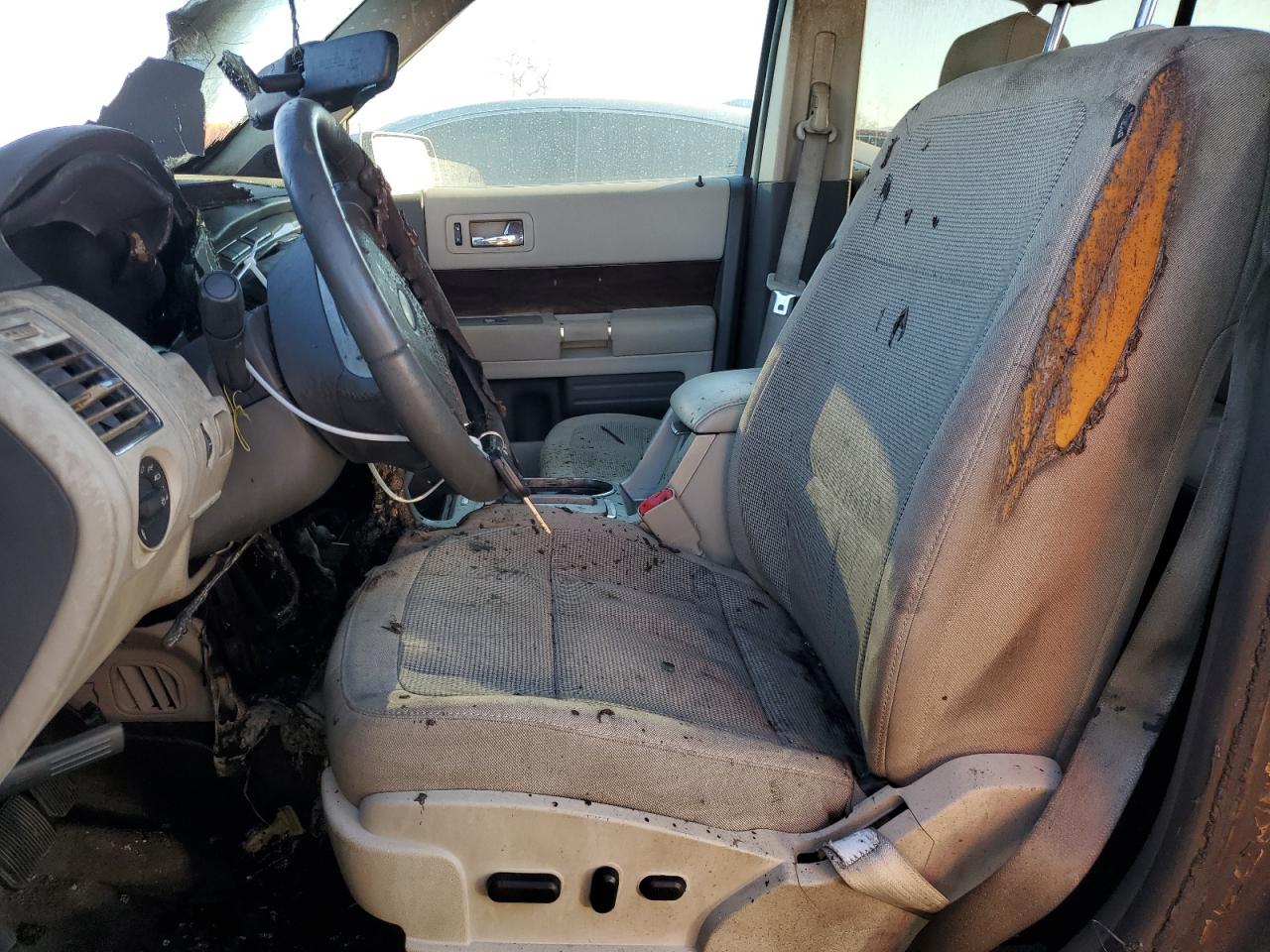 2011 Ford Flex VIN 2FMGK5CC0BBD25823 Copart auction photo, burn - engine / burn damage thumbnail 7