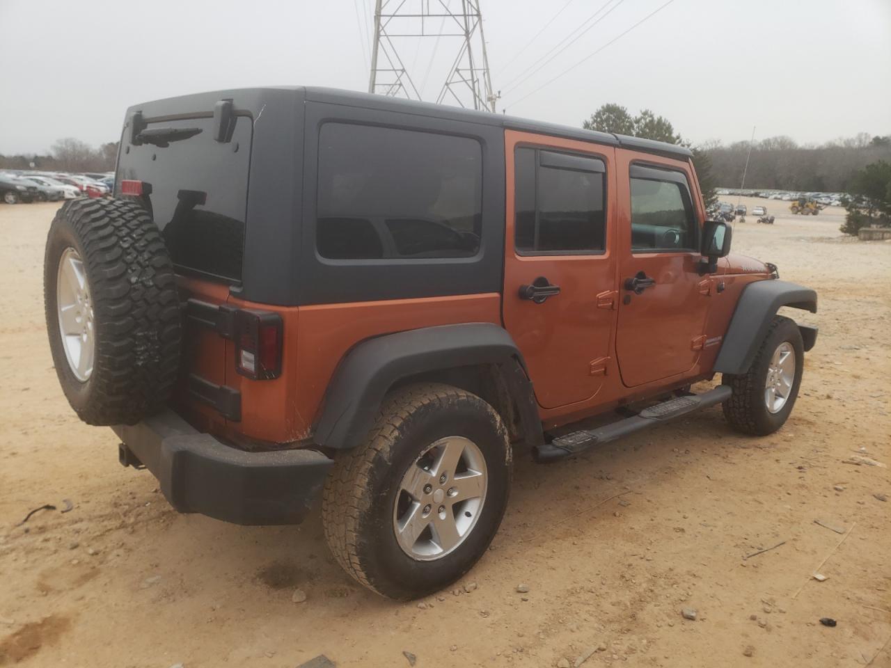 2011 Jeep Wrangler VIN 1J4BA6H11BL534349 Copart auction photo, rollover damage thumbnail 3