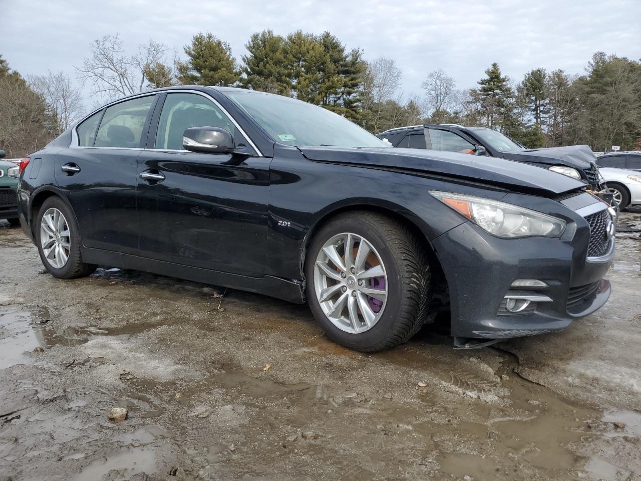 2016 Infiniti Q50 VIN JN1CV7AR3GM252089 Copart auction photo, front end / minor dent/scratches damage thumbnail 4