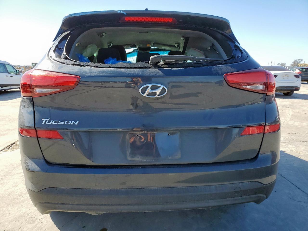 2020 Hyundai Tucson VIN KM8J23A43LU189558 Copart auction photo, rollover / all over damage thumbnail 6