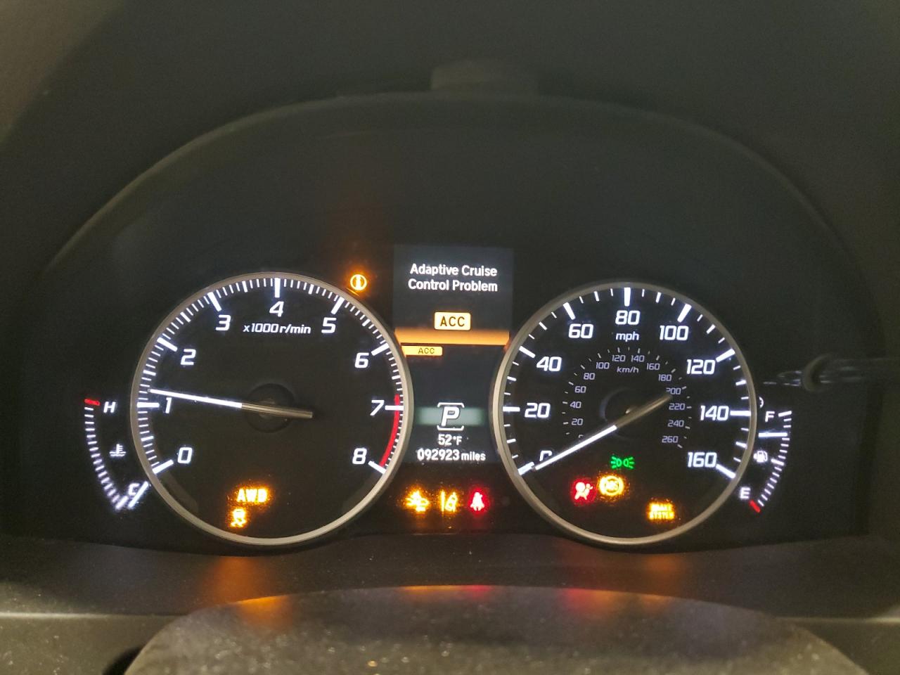 2018 Acura RDX VIN 5J8TB4H75JL007835 Copart auction photo, front end damage thumbnail 9