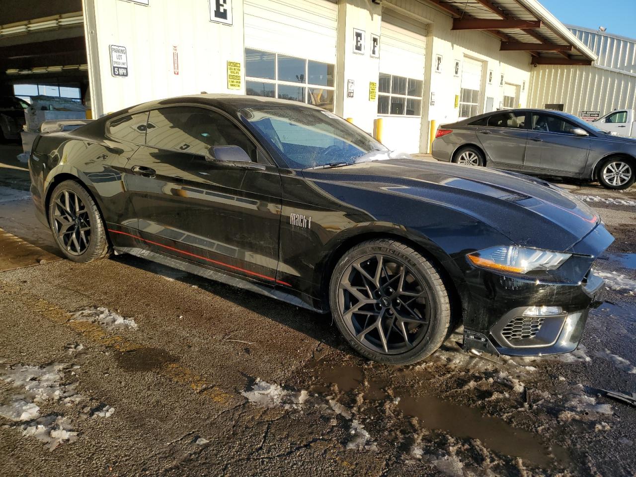 2022 Ford Mustang VIN 1FA6P8R09N5552393 Copart auction photo, all over damage thumbnail 4