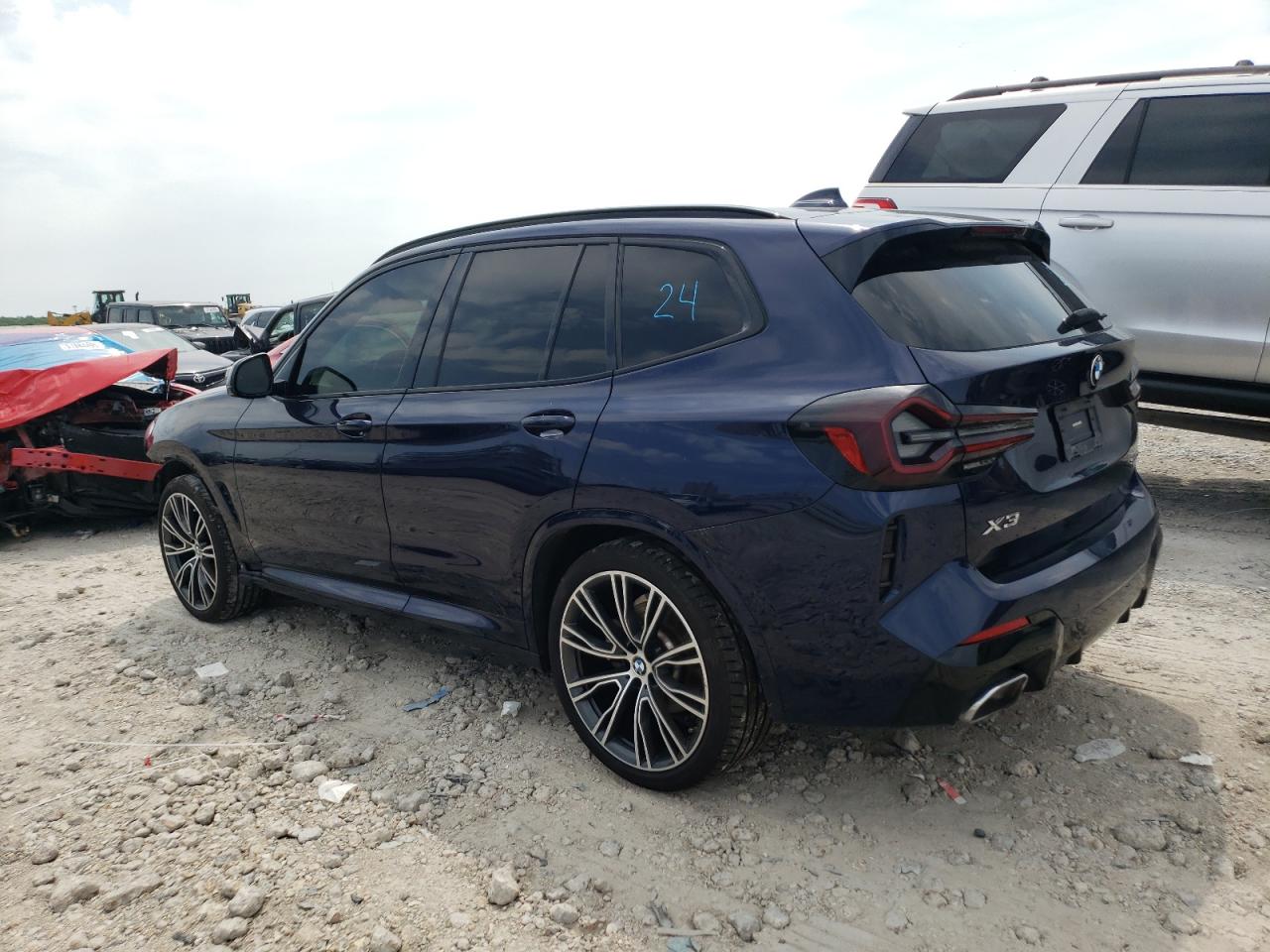 2022 BMW X3 VIN 5UX43DP00N9K52130 Copart auction photo, front end damage thumbnail 2