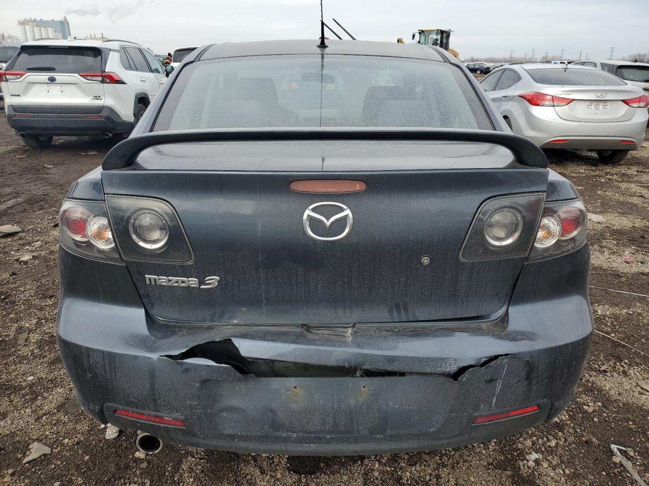 2009 Mazda 3 VIN JM1BK32G291202618 Copart auction photo, rear end damage thumbnail 6