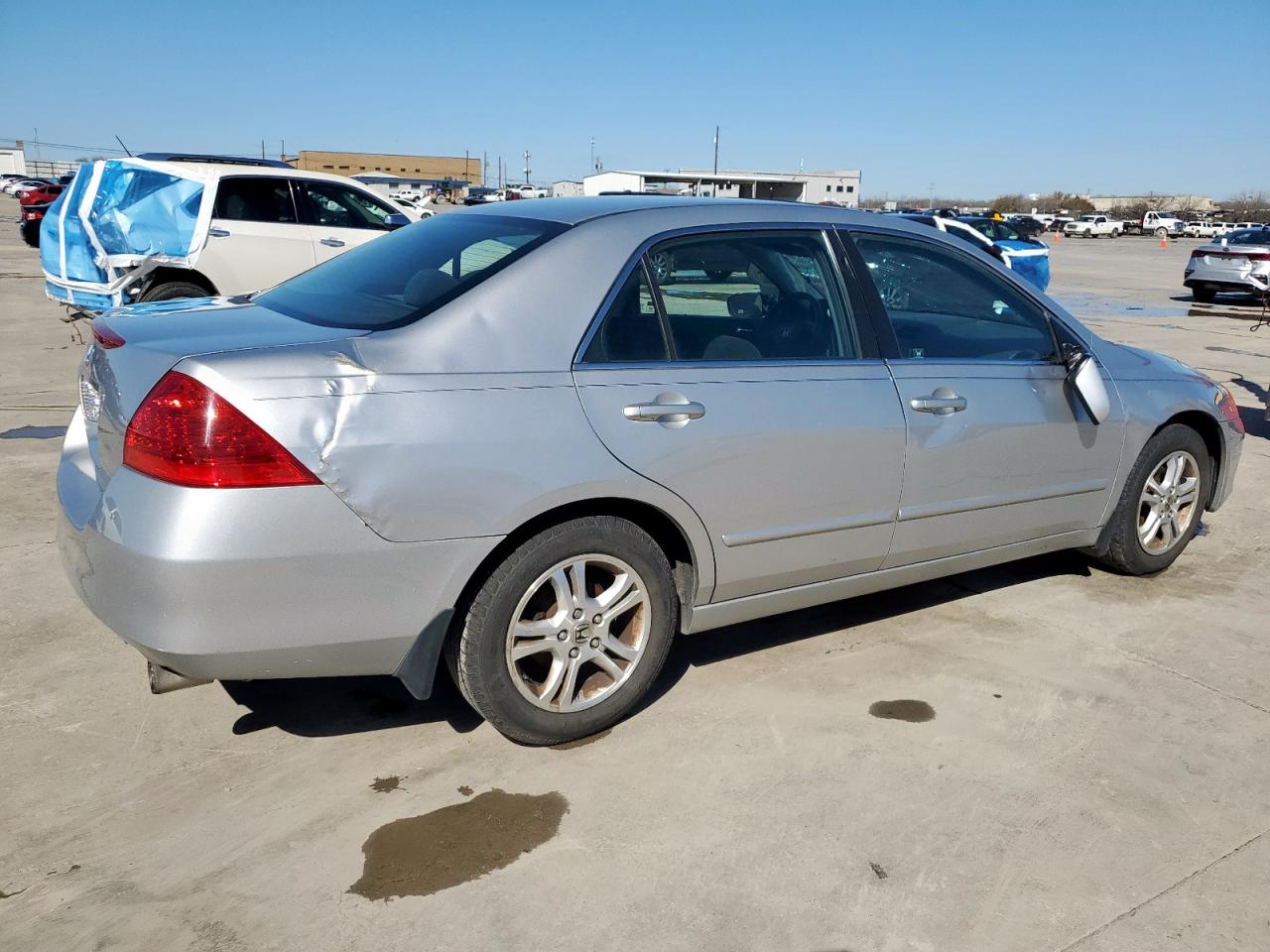 2007 Honda Accord VIN 1HGCM56717A007919 Copart auction photo, top/roof / side damage thumbnail 3