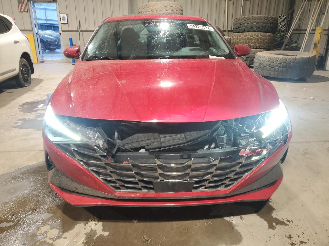 2021 Hyundai Elantra VIN 5NPLN4AG1MH043918 Copart auction photo, rear end / front end damage thumbnail 5