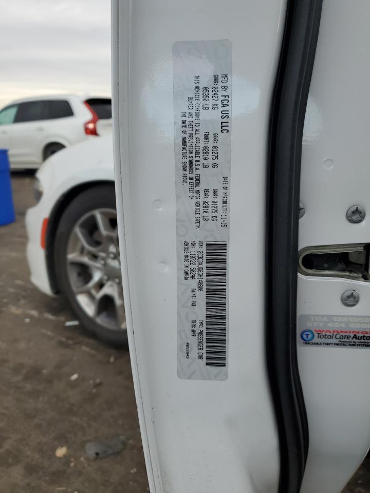 2016 Dodge Charger VIN 2C3CDXJG6GH140800 Copart auction photo, all over damage thumbnail 15
