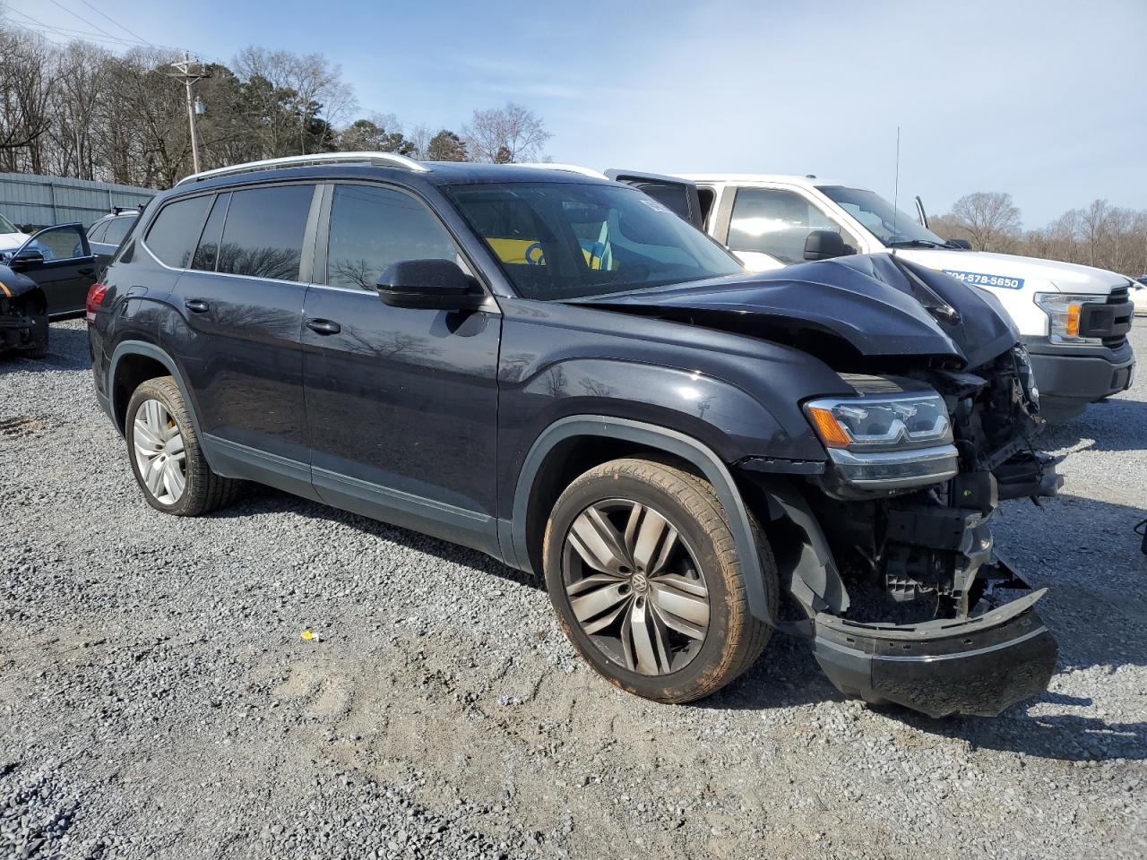 2019 Volkswagen Atlas VIN 1V2UR2CA0KC607331 Copart auction photo, front end damage thumbnail 4