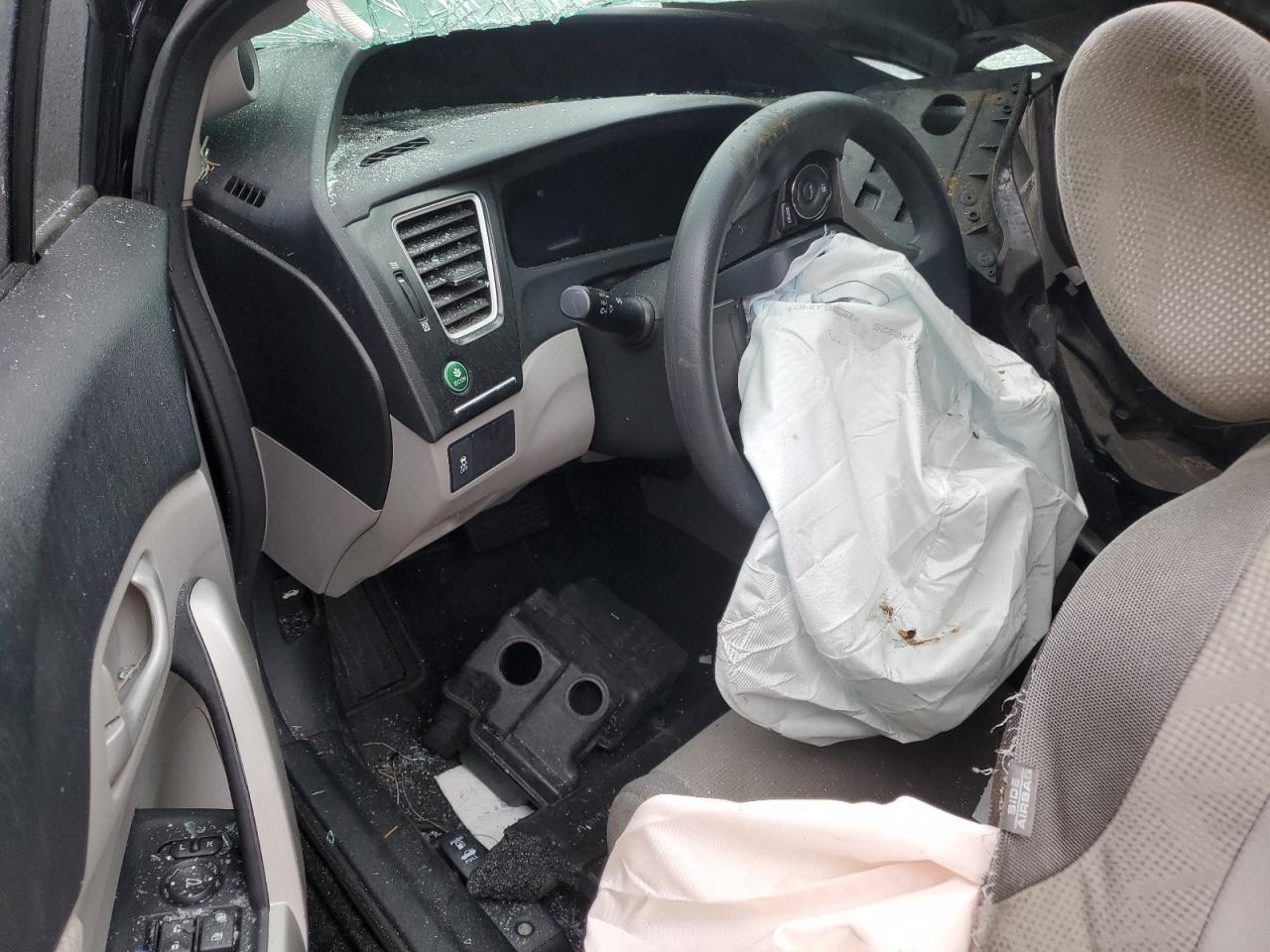 2013 Honda Civic VIN 2HGFG3B54DH528109 Copart auction photo, rollover damage thumbnail 8