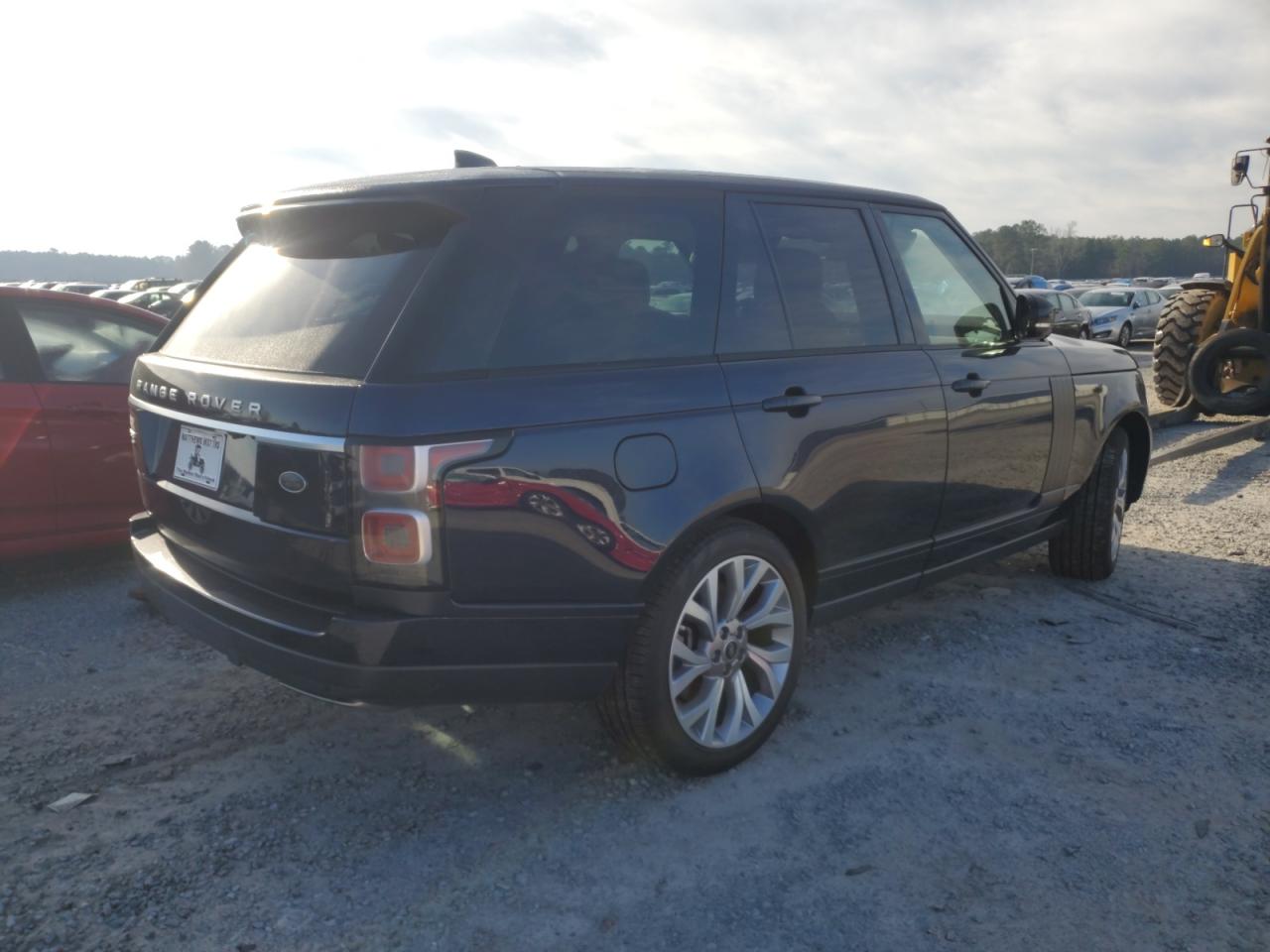 2020 Land Rover Range Rover VIN SALGS2RU6LA573972 Copart auction photo, front end damage thumbnail 3