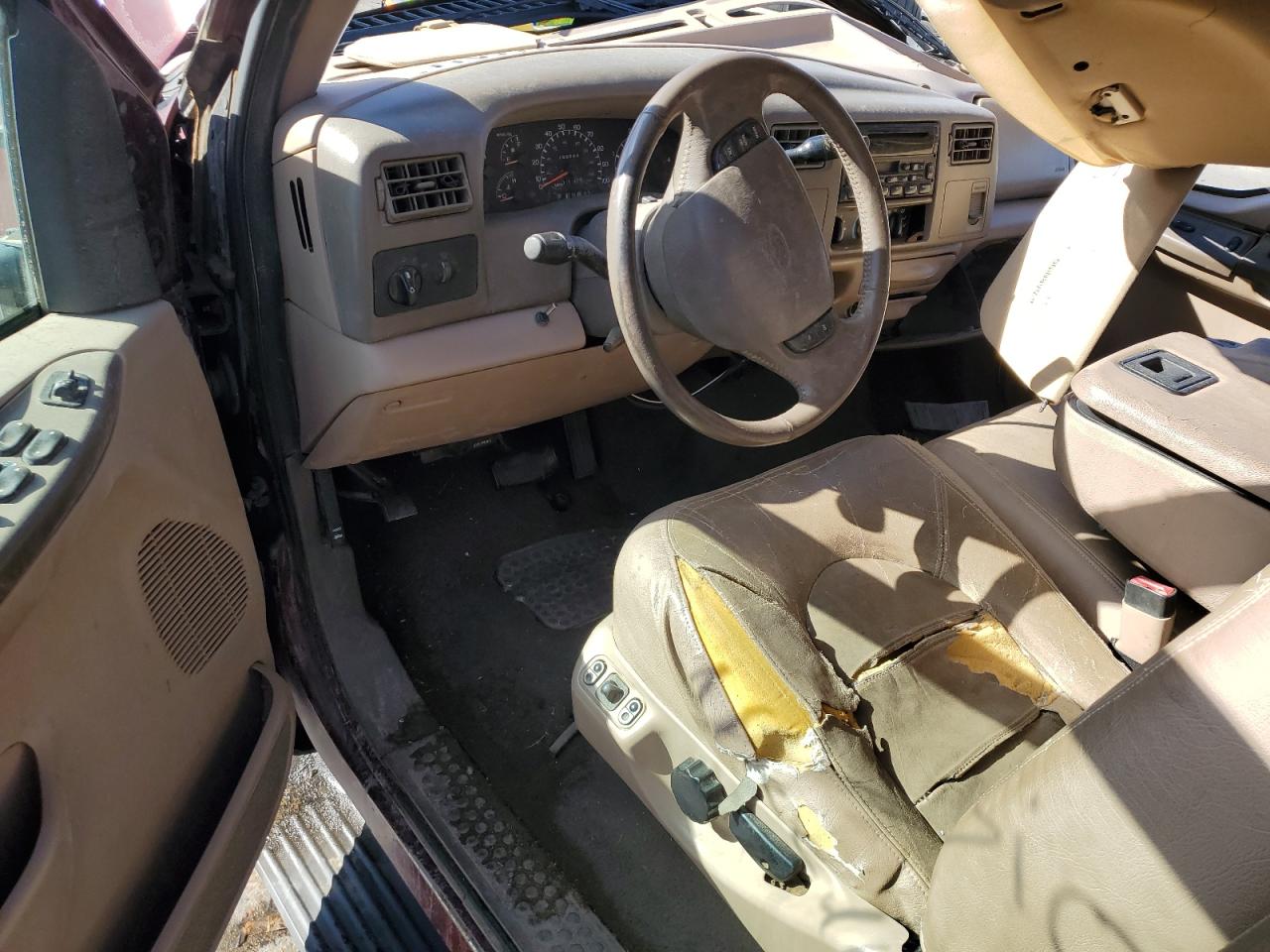 1999 Ford F250 VIN 1FTNW21F7XEE89478 Copart auction photo, rollover damage thumbnail 8
