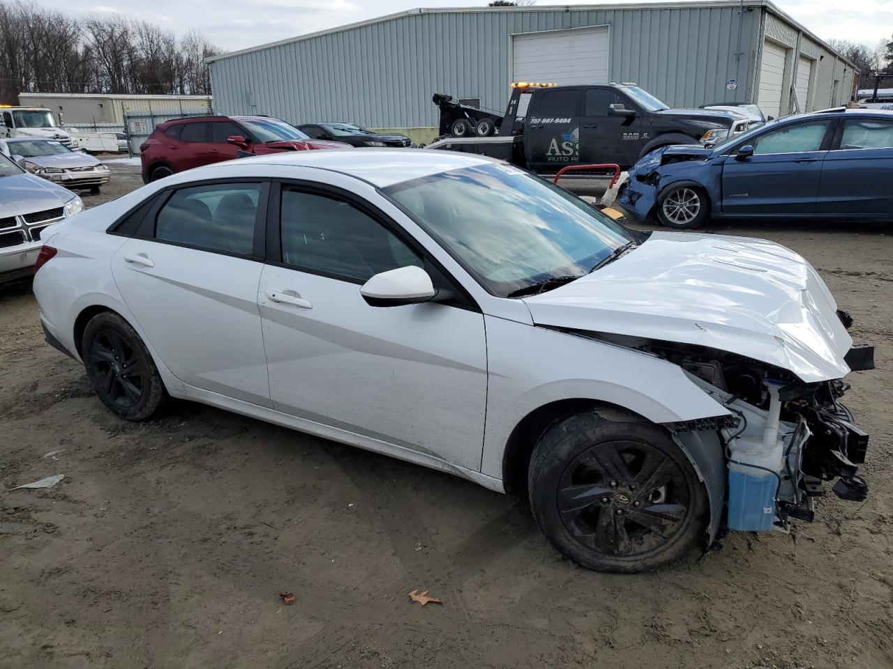 2021 Hyundai Elantra VIN 5NPLM4AG1MH020870 Copart auction photo, front end / minor dent/scratches damage thumbnail 4