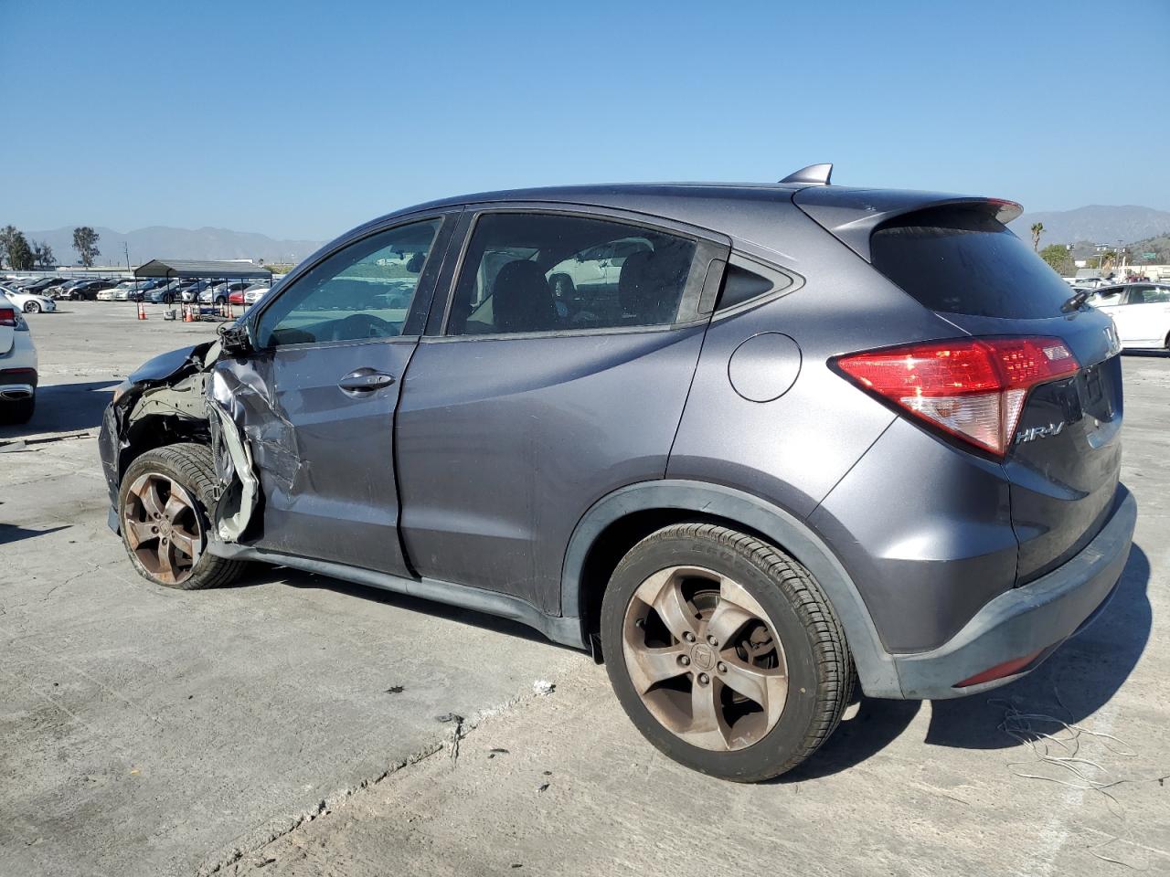 2017 Honda HR-V VIN 3CZRU5H52HG709328 Copart auction photo, front end / side damage thumbnail 2