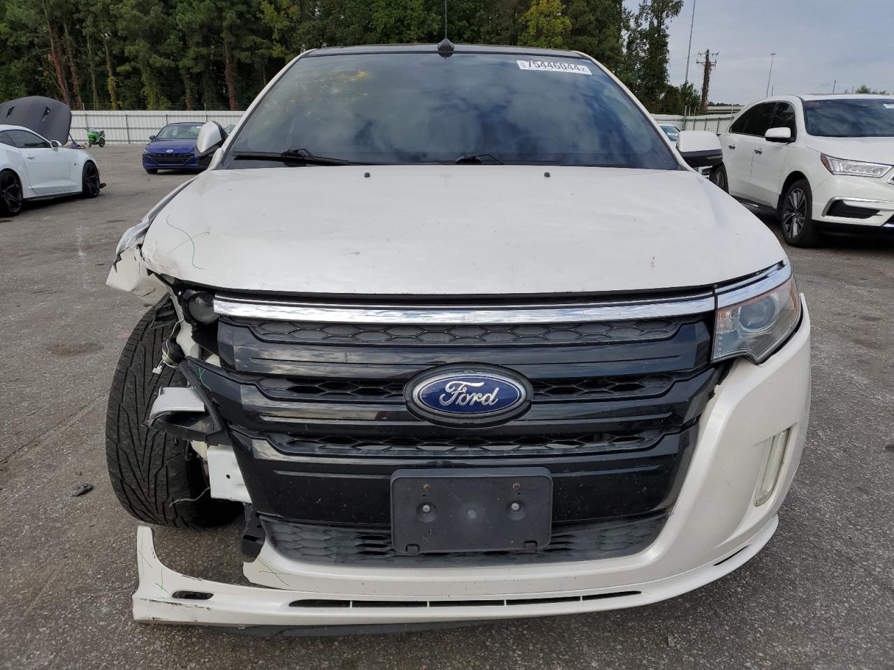 2013 Ford Edge VIN 2FMDK3AK5DBA06311 Copart auction photo, front end / undercarriage damage thumbnail 5