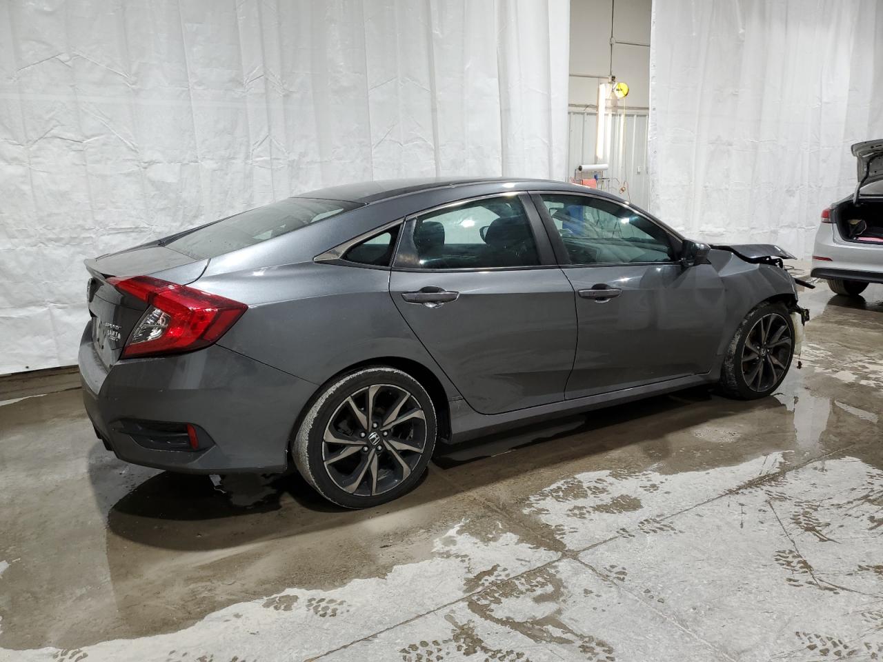 2019 Honda Civic VIN 2HGFC2F86KH545159 Copart auction photo, front end damage thumbnail 3
