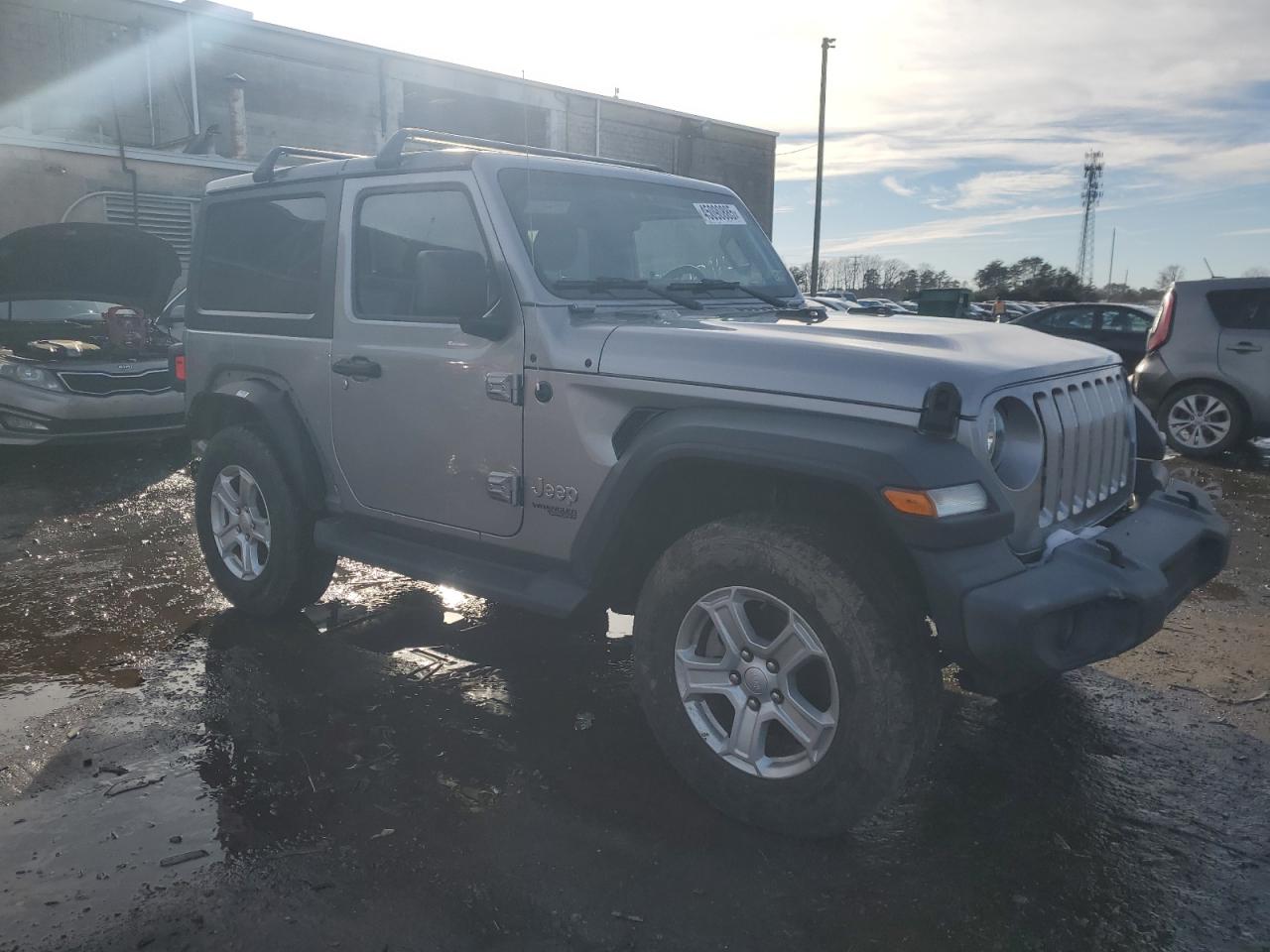 2019 Jeep Wrangler VIN 1C4GJXAG4KW518855 Copart auction photo, side / rear end damage thumbnail 4