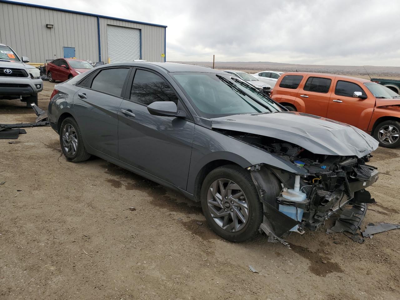 2024 Hyundai Elantra VIN KMHLM4DG9RU717093 Copart auction photo, front end damage thumbnail 4