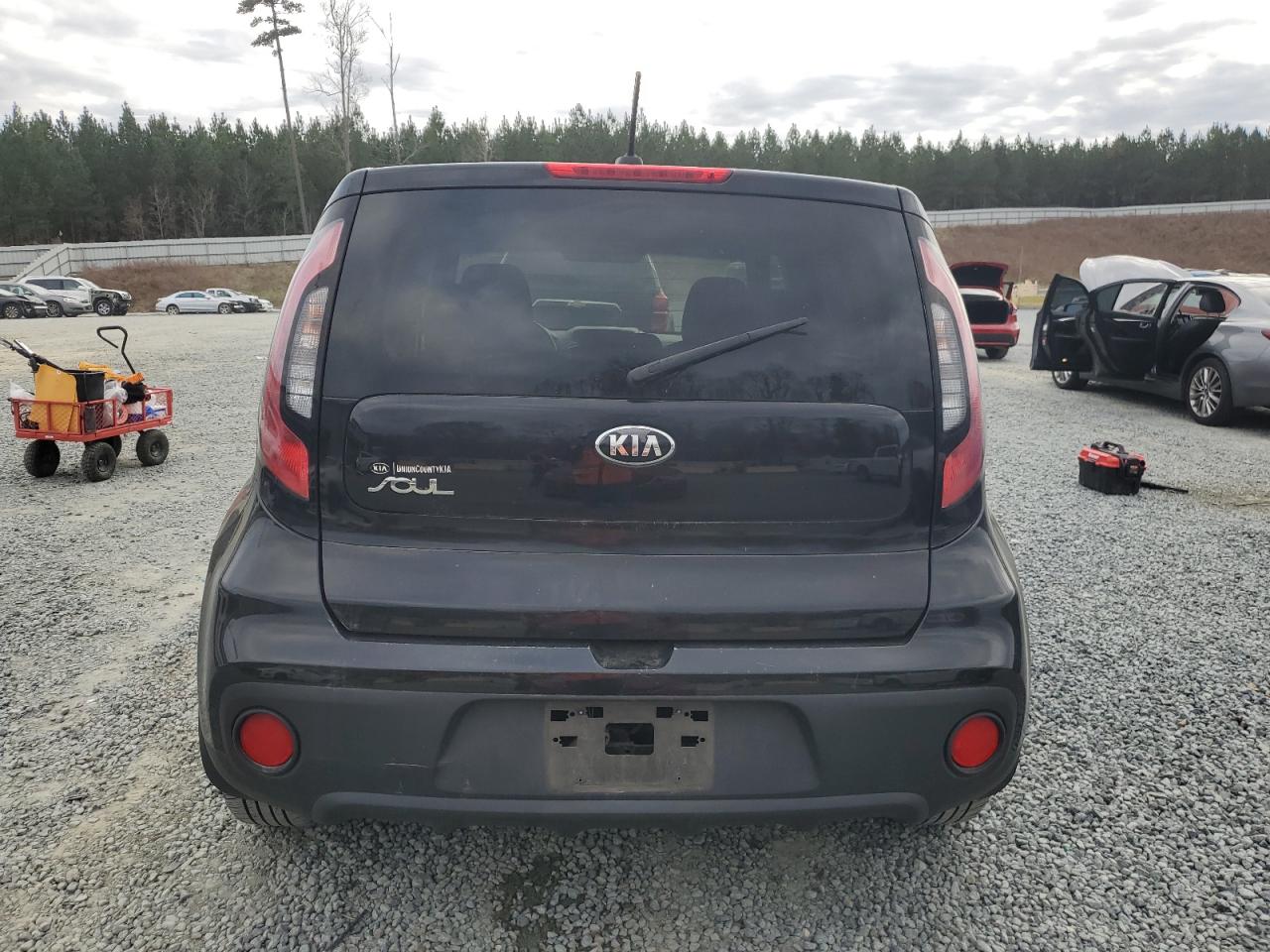 2018 KIA Soul VIN KNDJN2A20J7514795 Copart auction photo, all over damage thumbnail 6