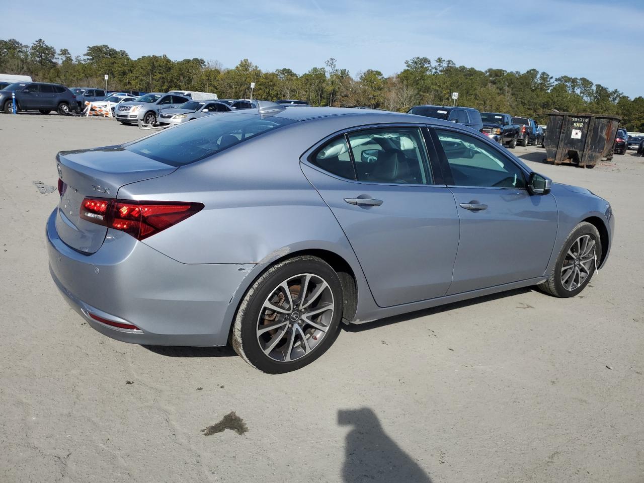 2015 Acura TLX VIN 19UUB2F79FA017234 Copart auction photo, rear end damage thumbnail 3