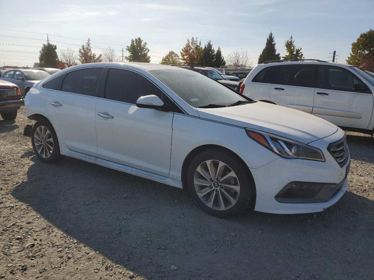 2016 Hyundai Sonata VIN 5NPE34AF4GH402219 Copart auction photo, rear end damage thumbnail 4