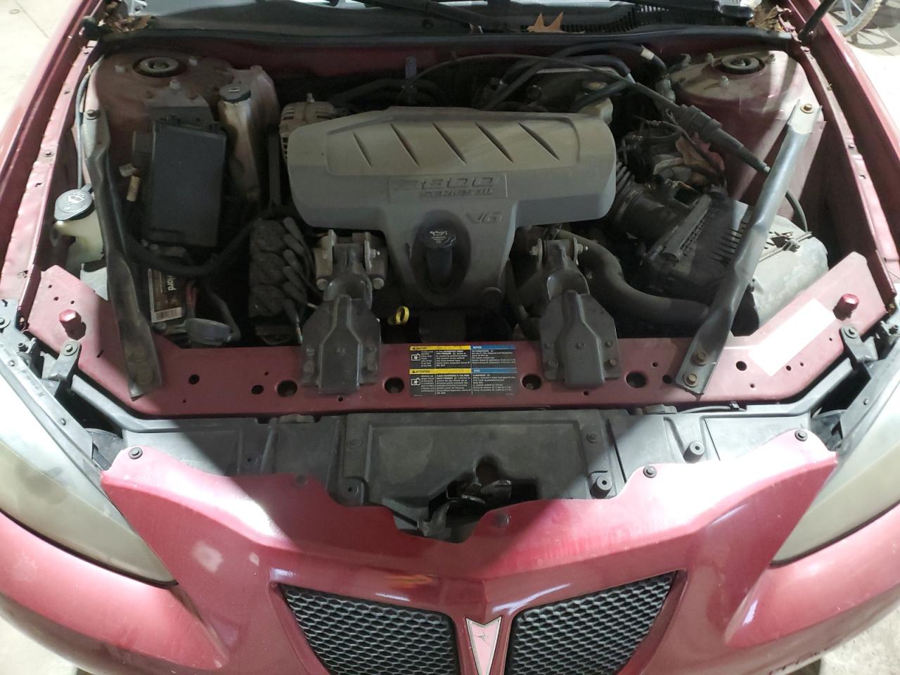 2006 Pontiac Grand Prix VIN 2G2WP552461210082 Copart auction photo, side / rear end damage thumbnail 11