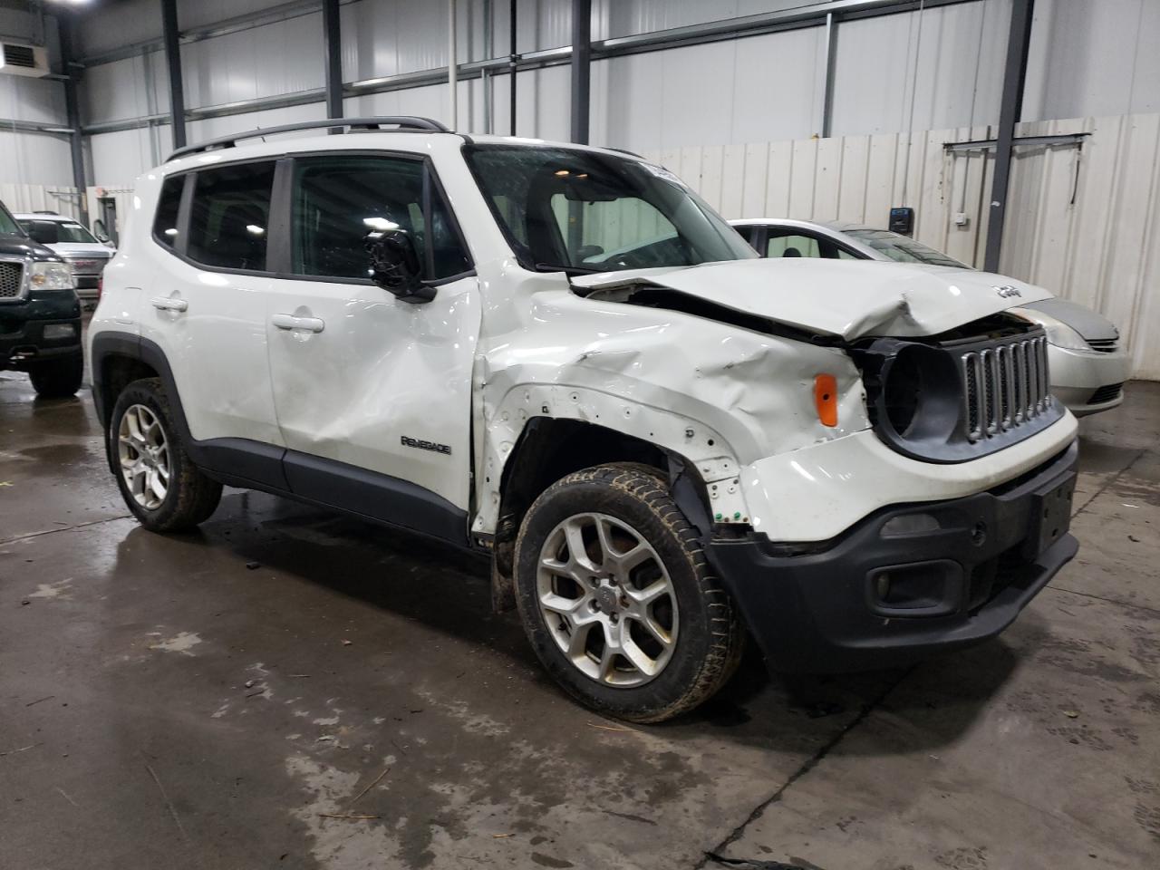 2015 Jeep Renegade VIN ZACCJBBT7FPB24315 Copart auction photo, front end / side damage thumbnail 4
