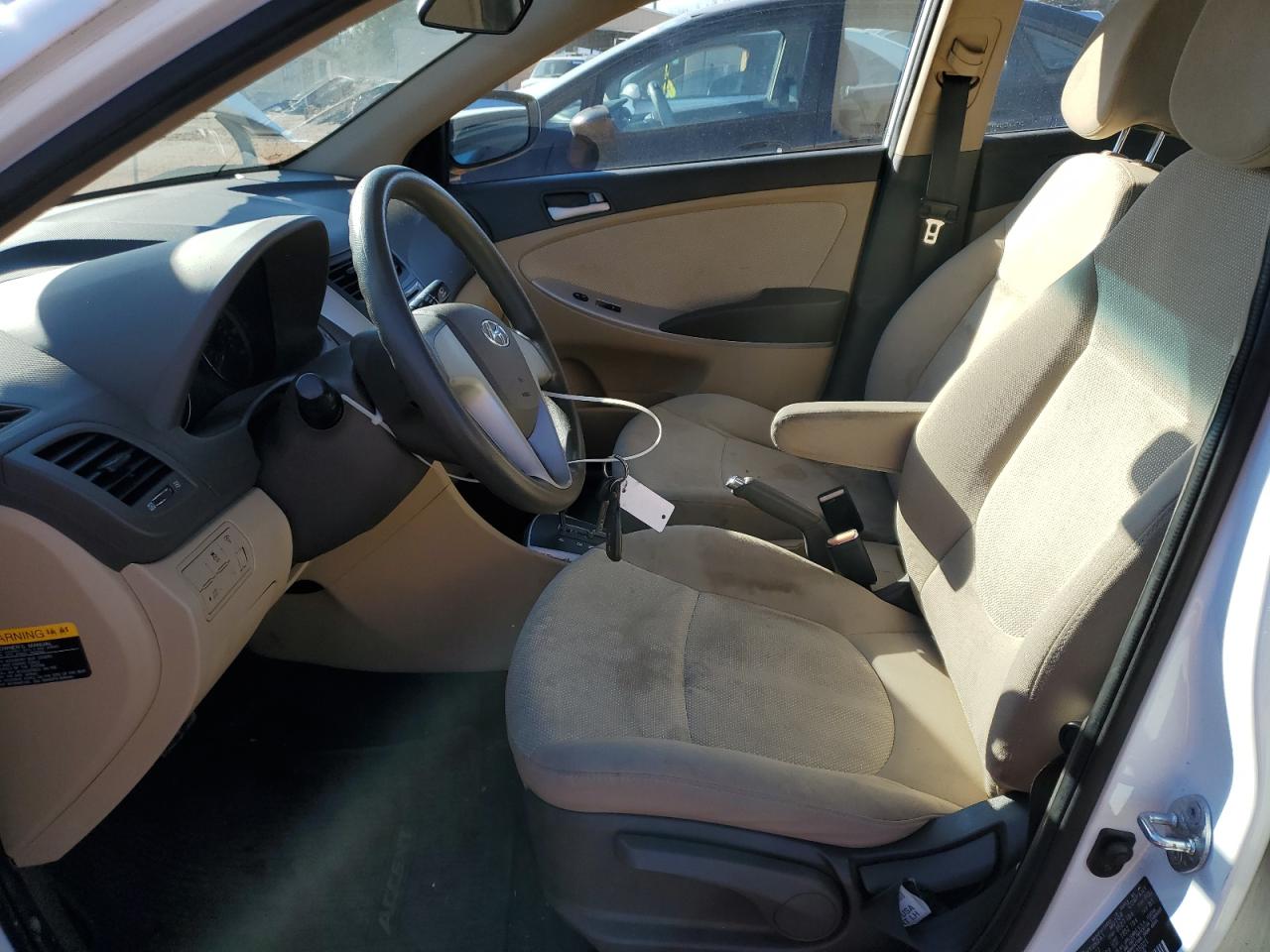 2013 Hyundai Accent VIN KMHCT4AE7DU535021 Copart auction photo, front end damage thumbnail 7
