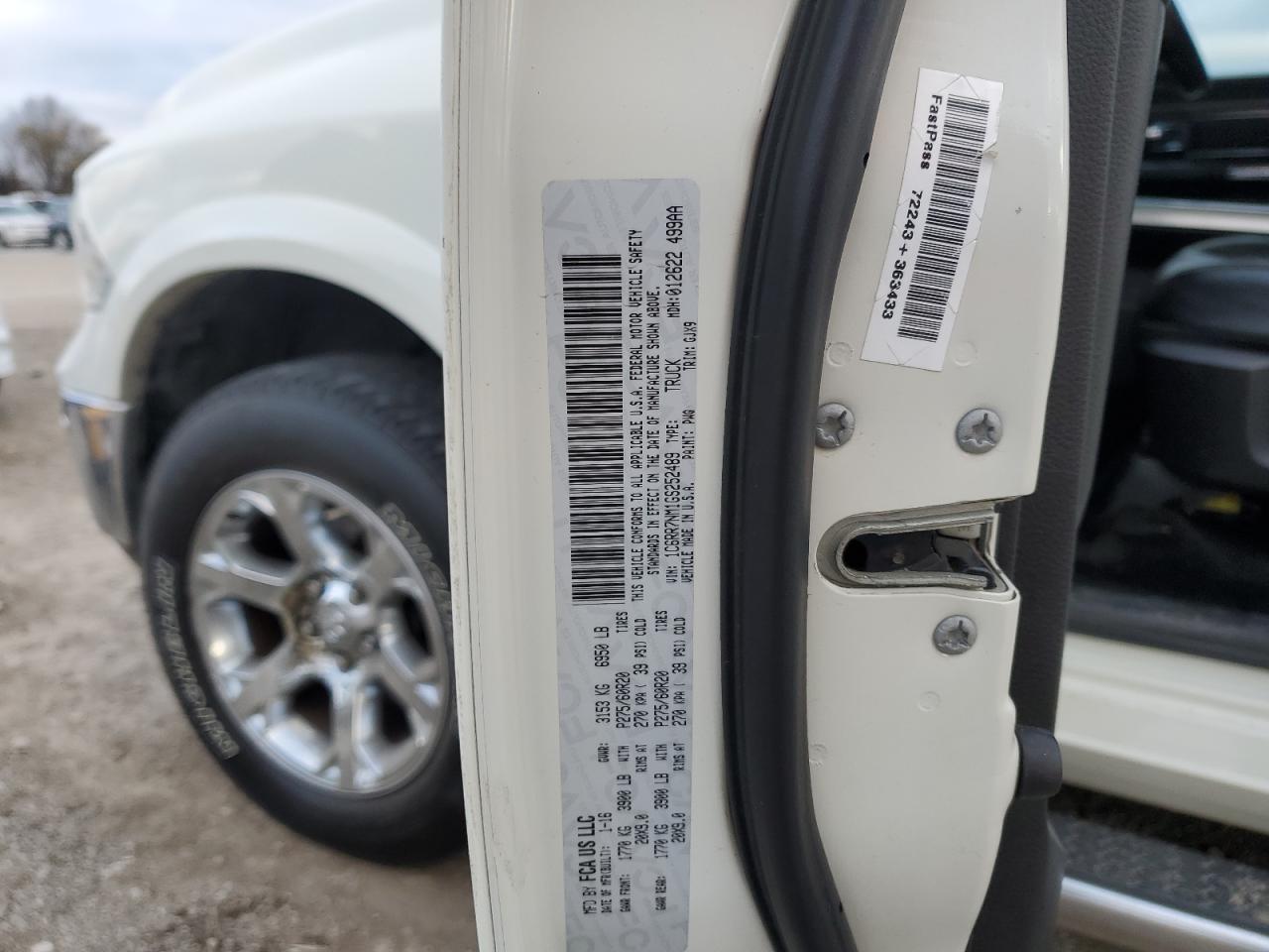2016 RAM 1500 VIN 1C6RR7NM1GS252489 Copart auction photo, normal wear / minor dent/scratches damage thumbnail 12