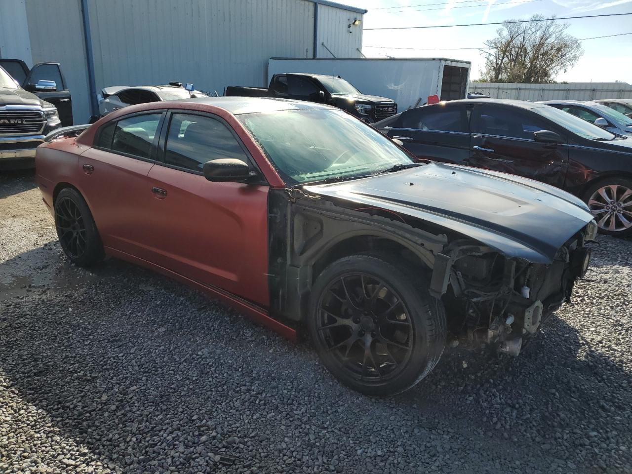 2014 Dodge Charger VIN 2C3CDXAT8EH344881 Copart auction photo, front end damage thumbnail 4