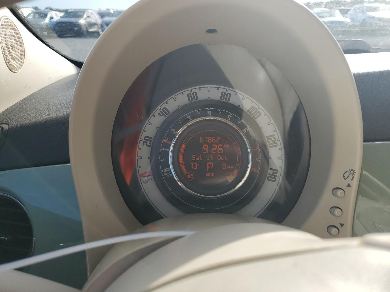 2013 Fiat 500 VIN 3C3CFFDR6DT754380 Copart auction photo, water/flood damage thumbnail 9