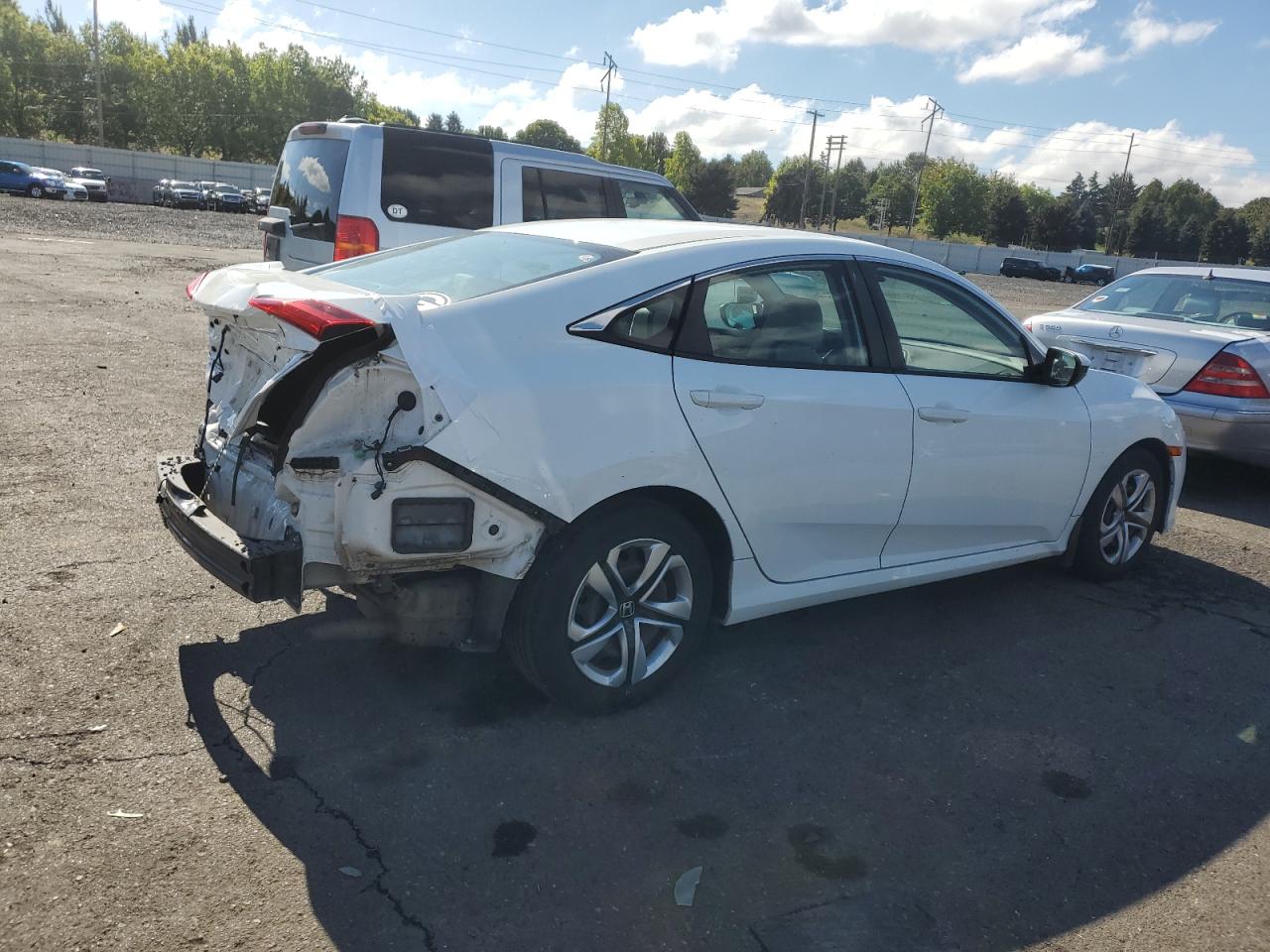 2016 Honda Civic VIN 19XFC2F5XGE083602 Copart auction photo, rear end damage thumbnail 3