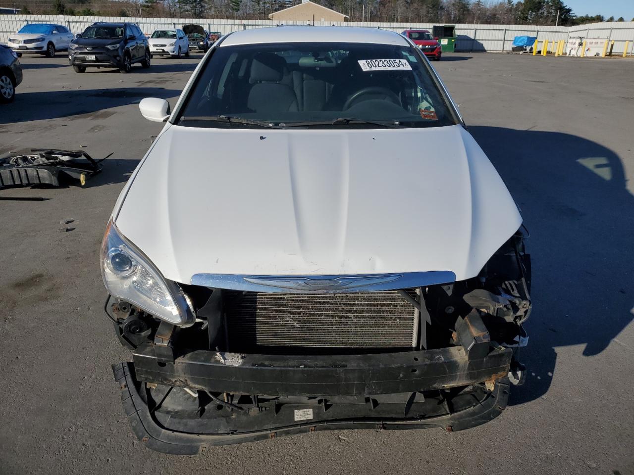 2012 Chrysler 200 VIN 1C3CCBAB7CN292418 Copart auction photo, front end / side damage thumbnail 5
