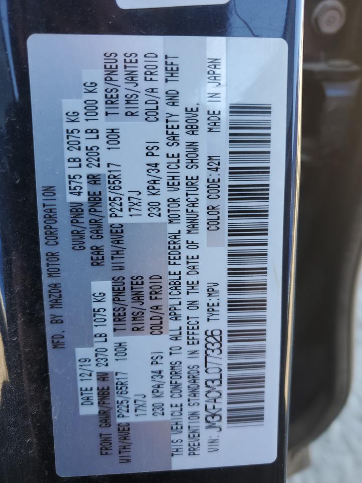 2020 Mazda CX-5 VIN JM3KFACM3L0773326 Copart auction photo, front end damage thumbnail 13