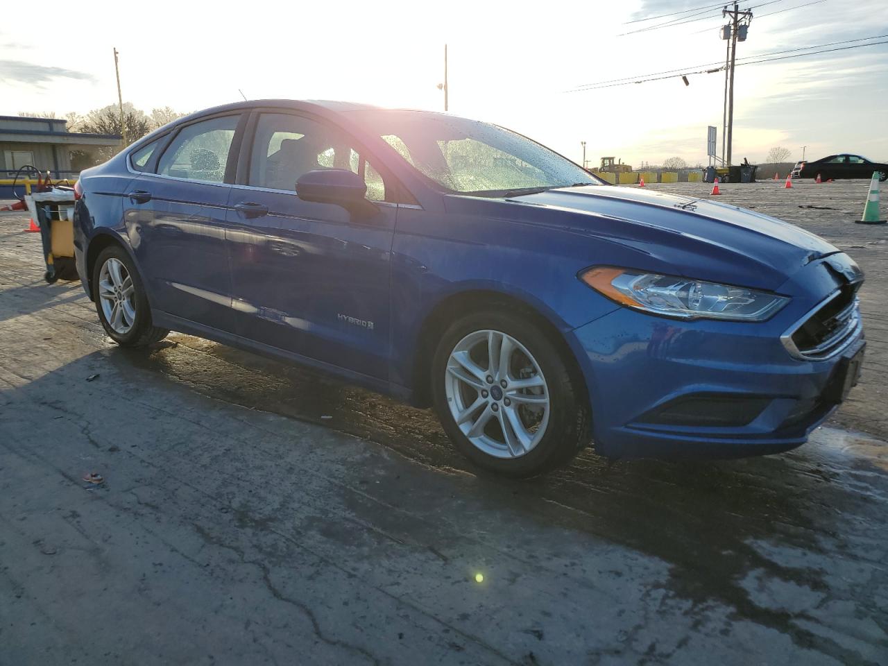 2018 Ford Fusion VIN 3FA6P0UU5JR122377 Copart auction photo, front end / minor dent/scratches damage thumbnail 4