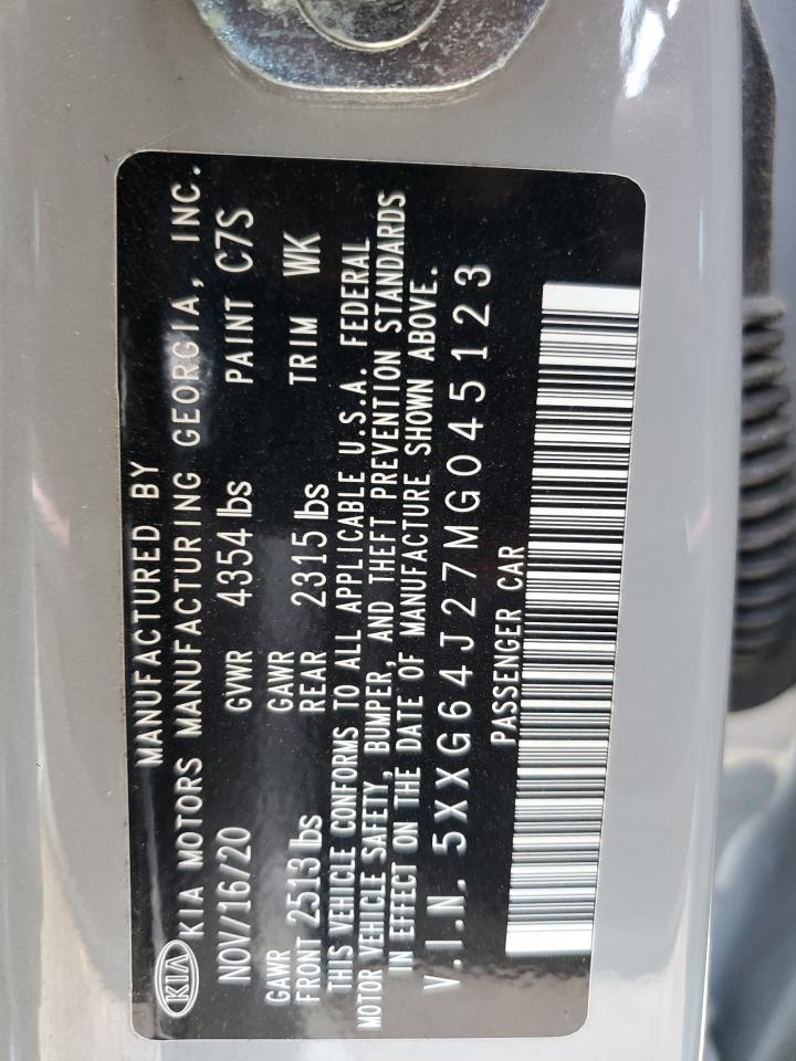 2021 KIA K5 VIN 5XXG64J27MG045123 Copart auction photo, front end damage thumbnail 12
