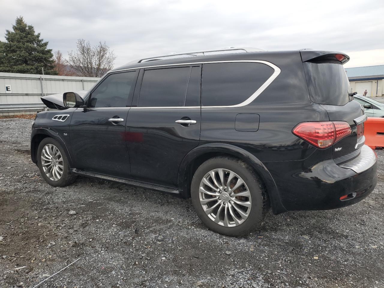 2017 Infiniti QX80 VIN JN8AZ2NE9H9152669 Copart auction photo, front end damage thumbnail 2