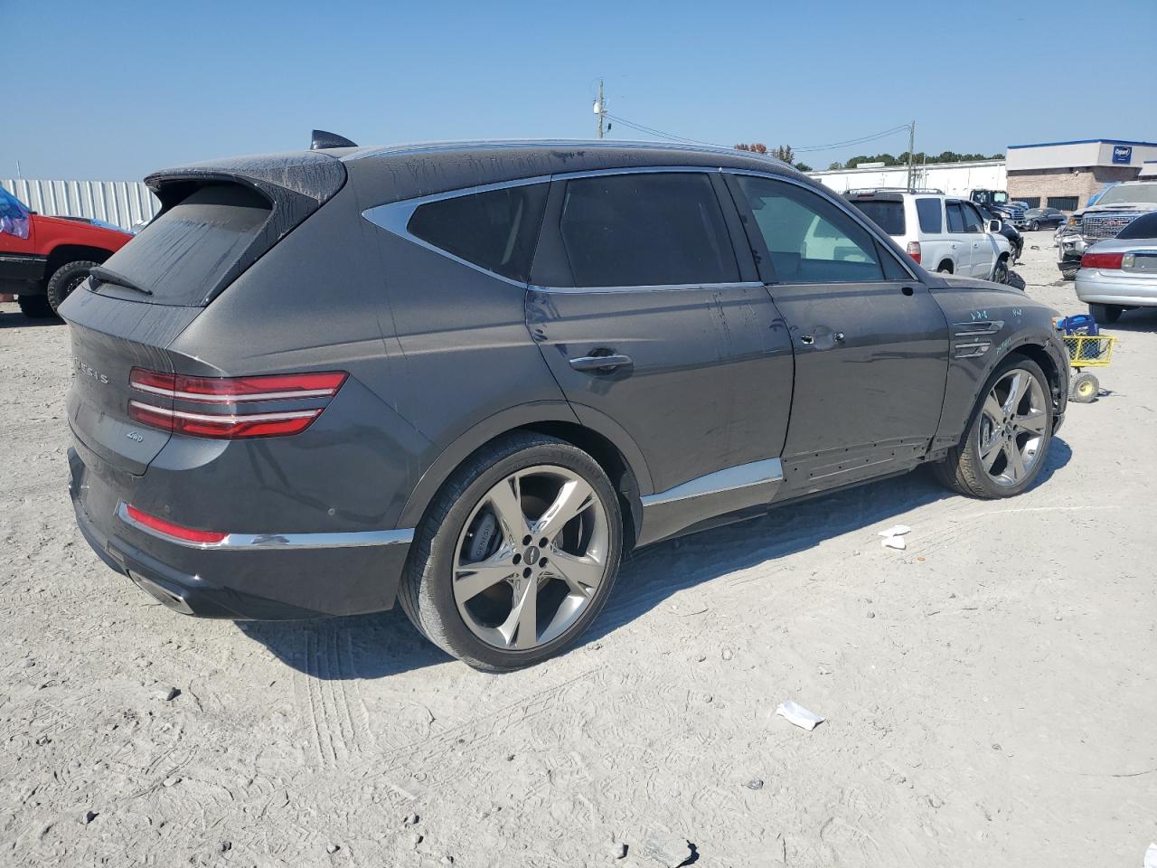 2023 Genesis Gv80 VIN KMUHBDSB0PU111862 Copart auction photo, all over damage thumbnail 3