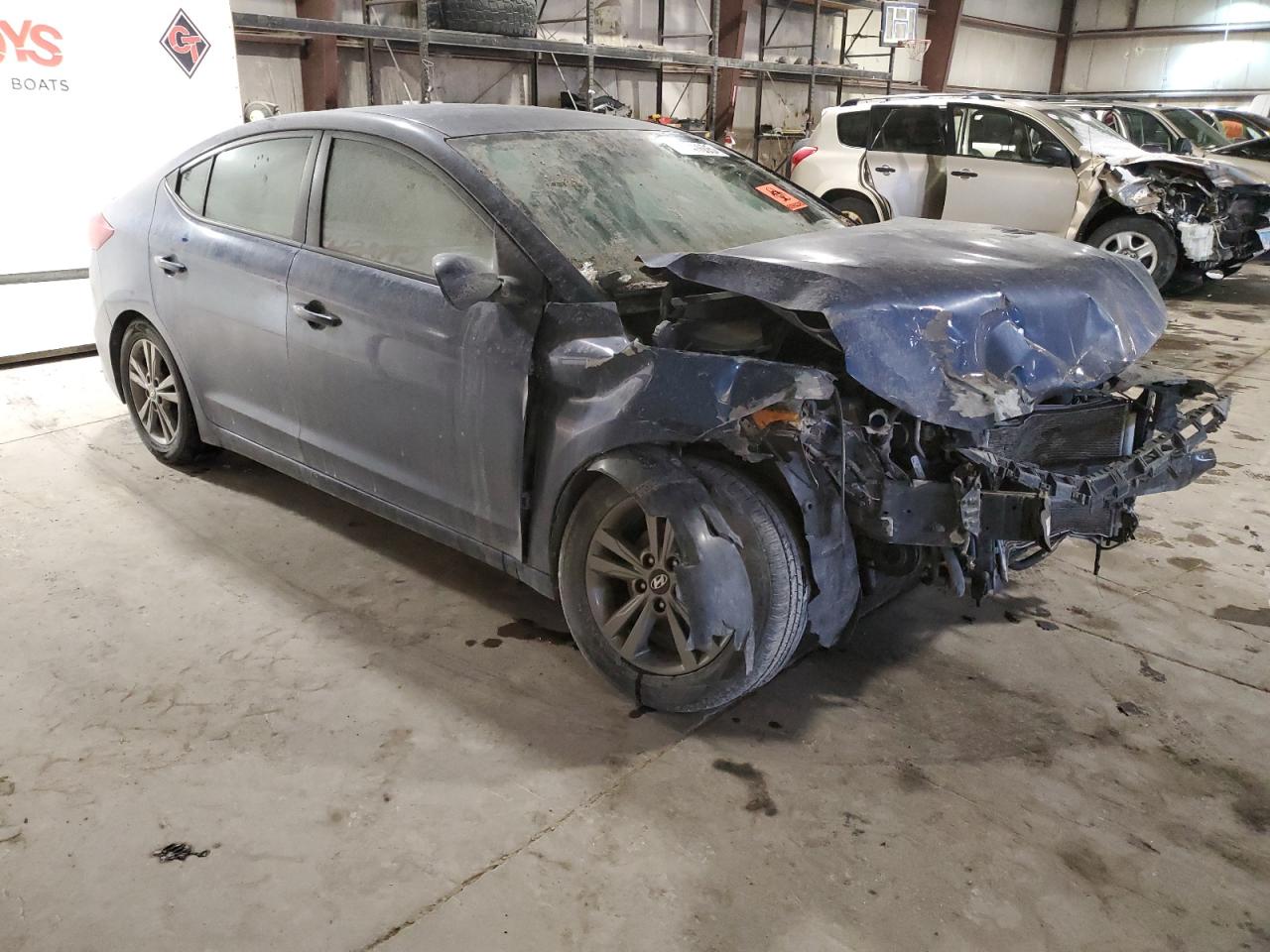 2018 Hyundai Elantra VIN 5NPD84LF4JH357090 Copart auction photo, front end / mechanical damage thumbnail 4