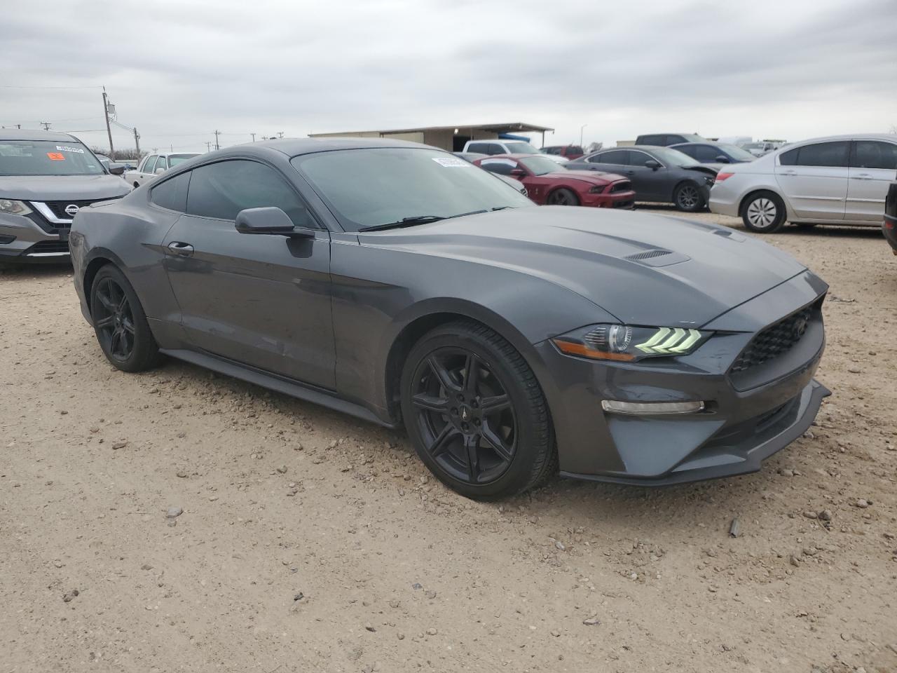 2020 Ford Mustang VIN 1FA6P8TH6L5154585 Copart auction photo, side / minor dent/scratches damage thumbnail 4